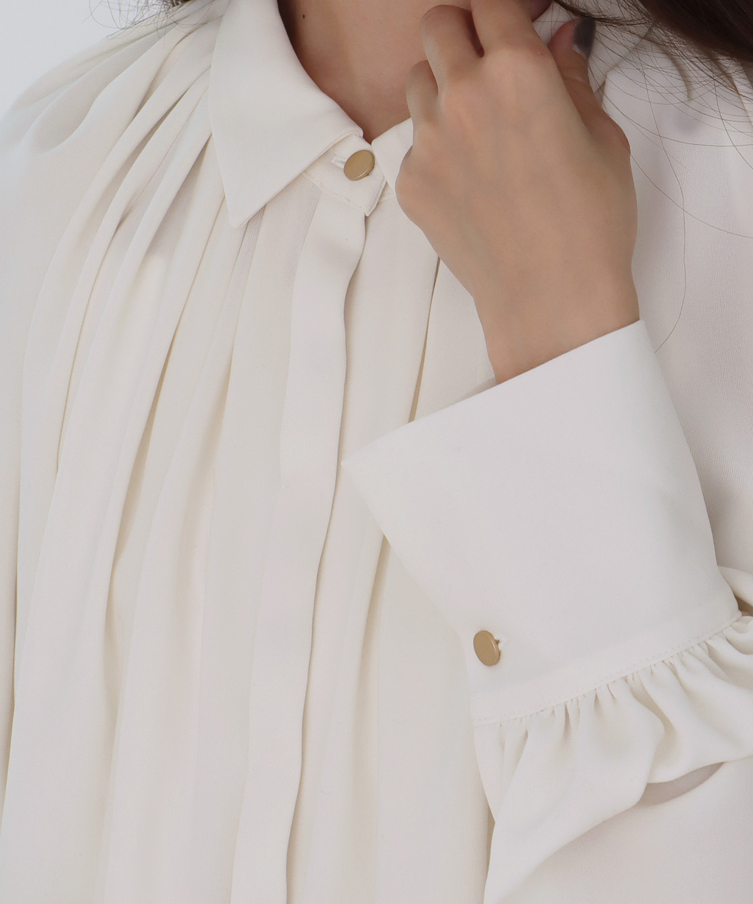 【B7/ベーセッツ】volume short blouse