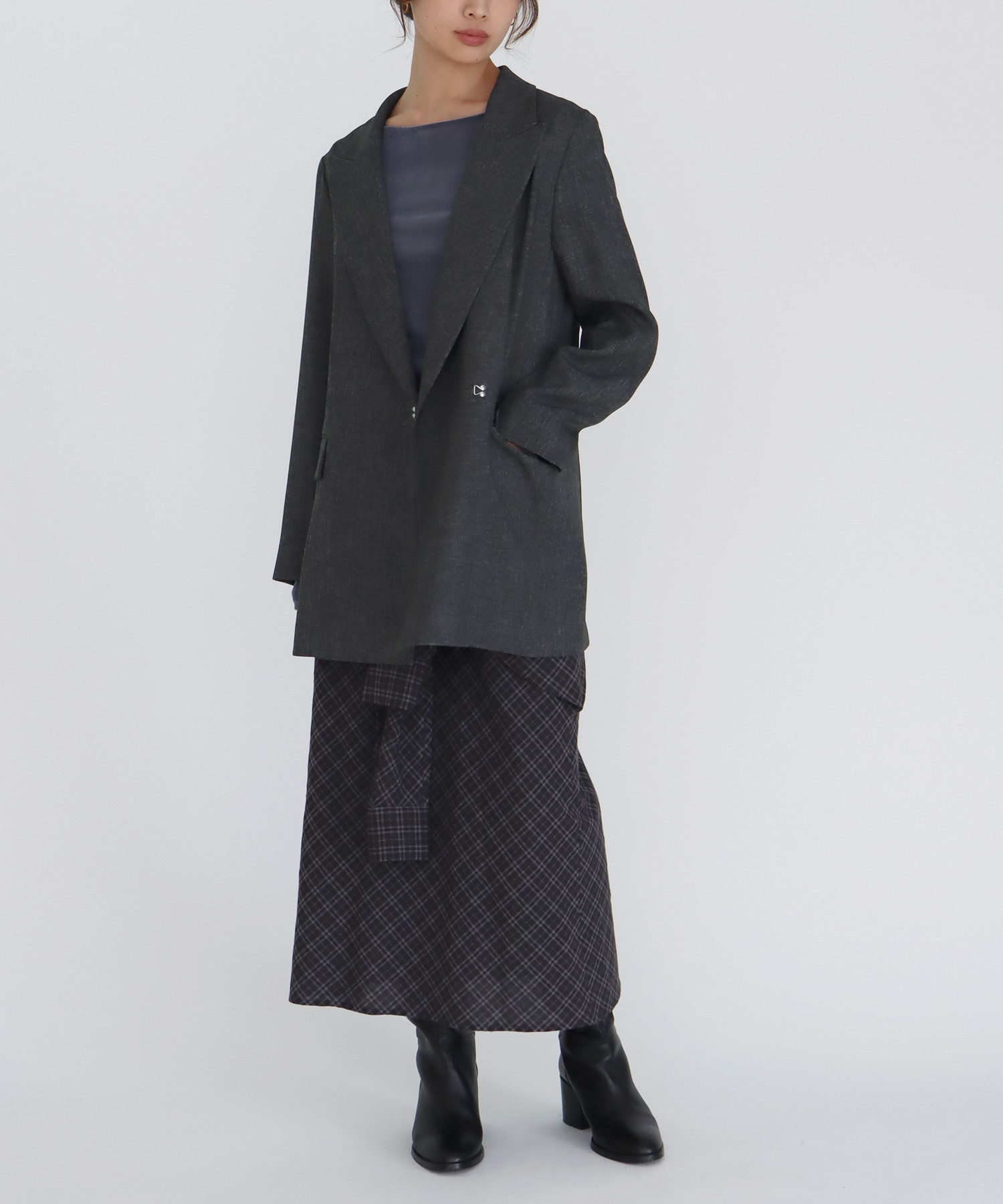 【B7/ベーセッツ】peaked lapel jacket