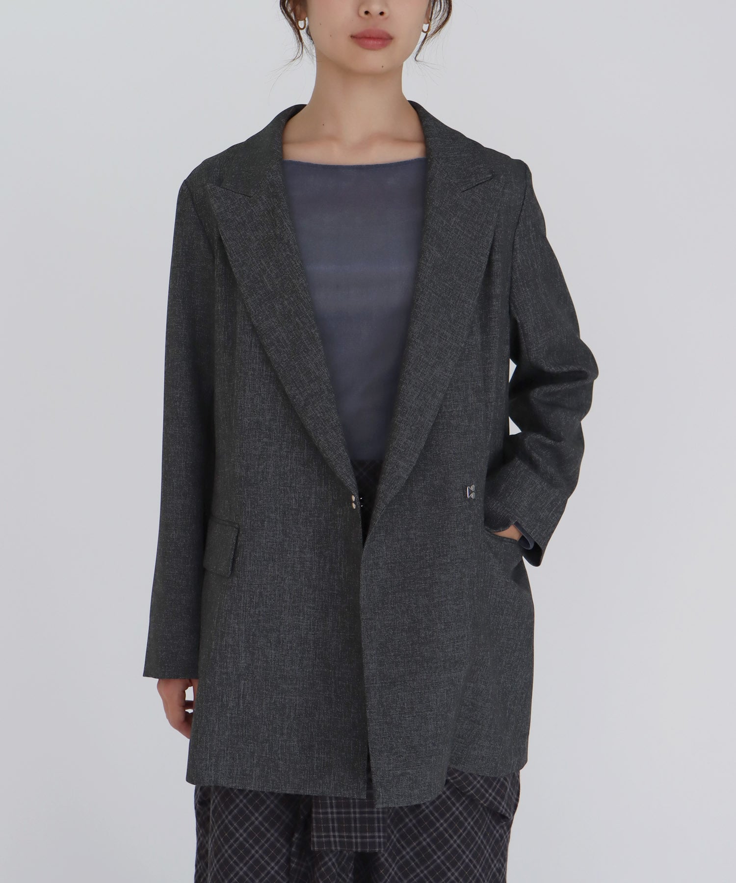 【B7/ベーセッツ】peaked lapel jacket