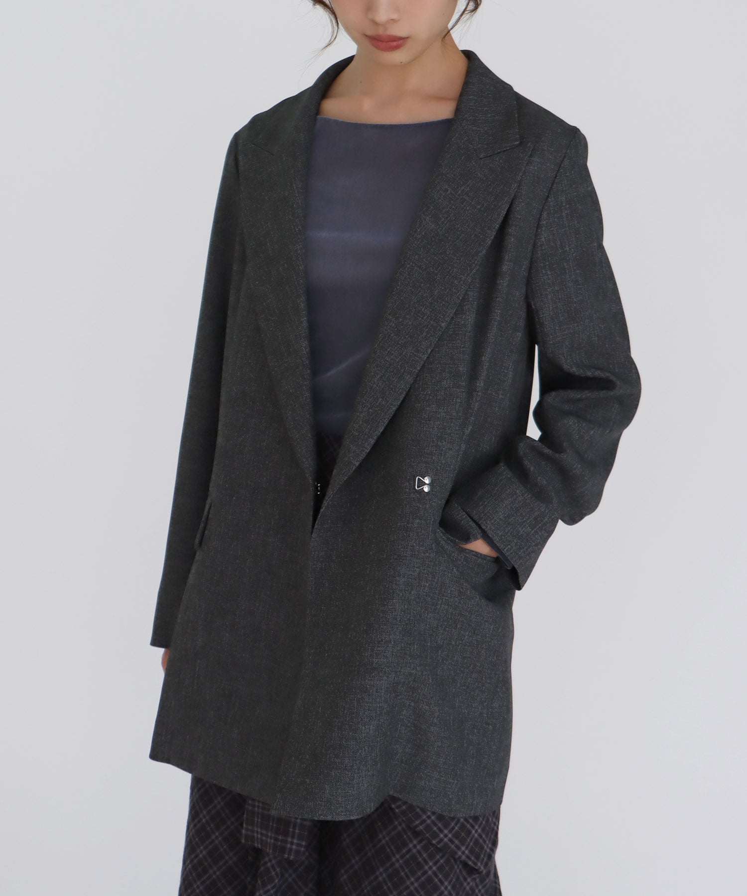 【B7/ベーセッツ】peaked lapel jacket
