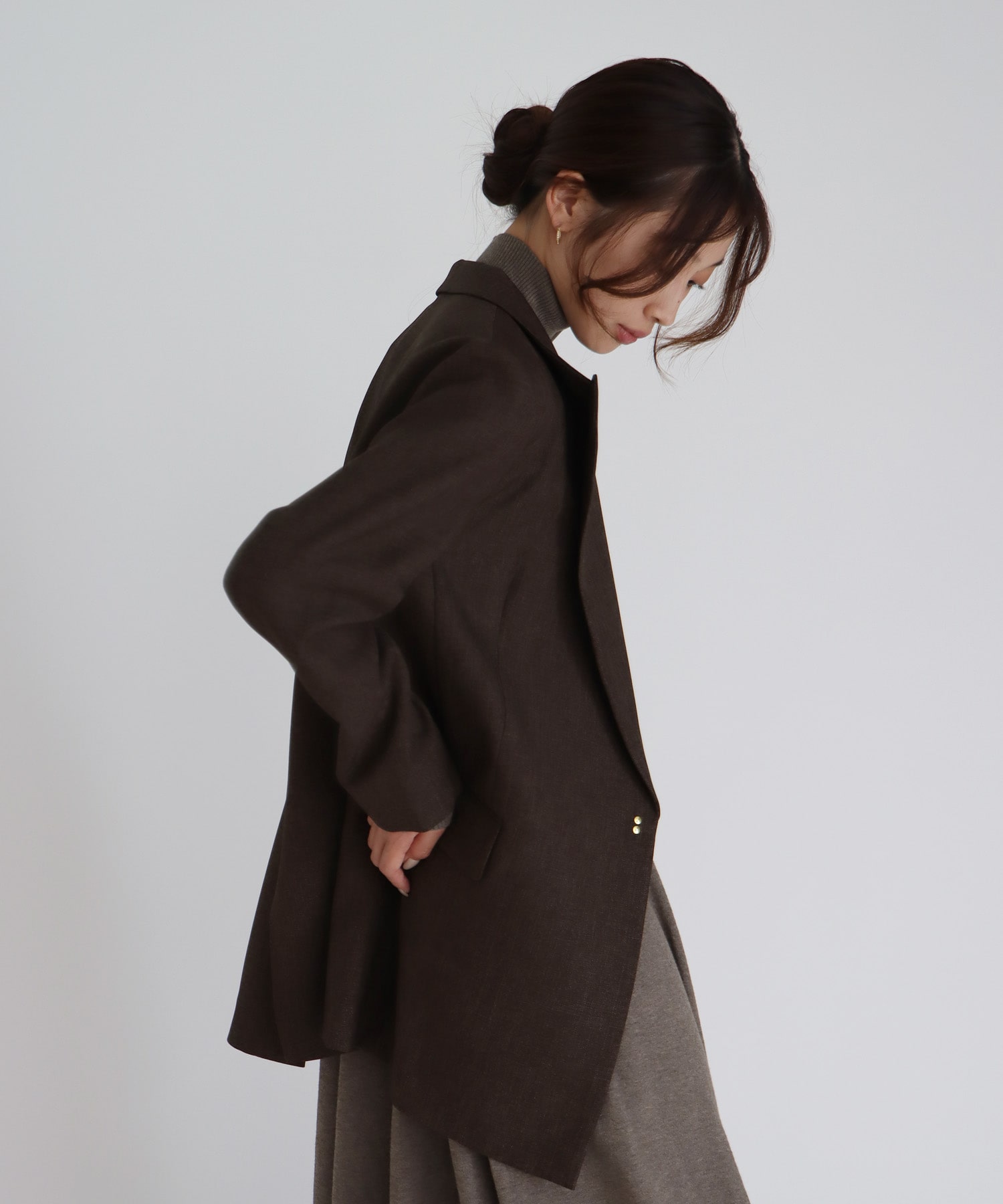 【B7/ベーセッツ】peaked lapel jacket