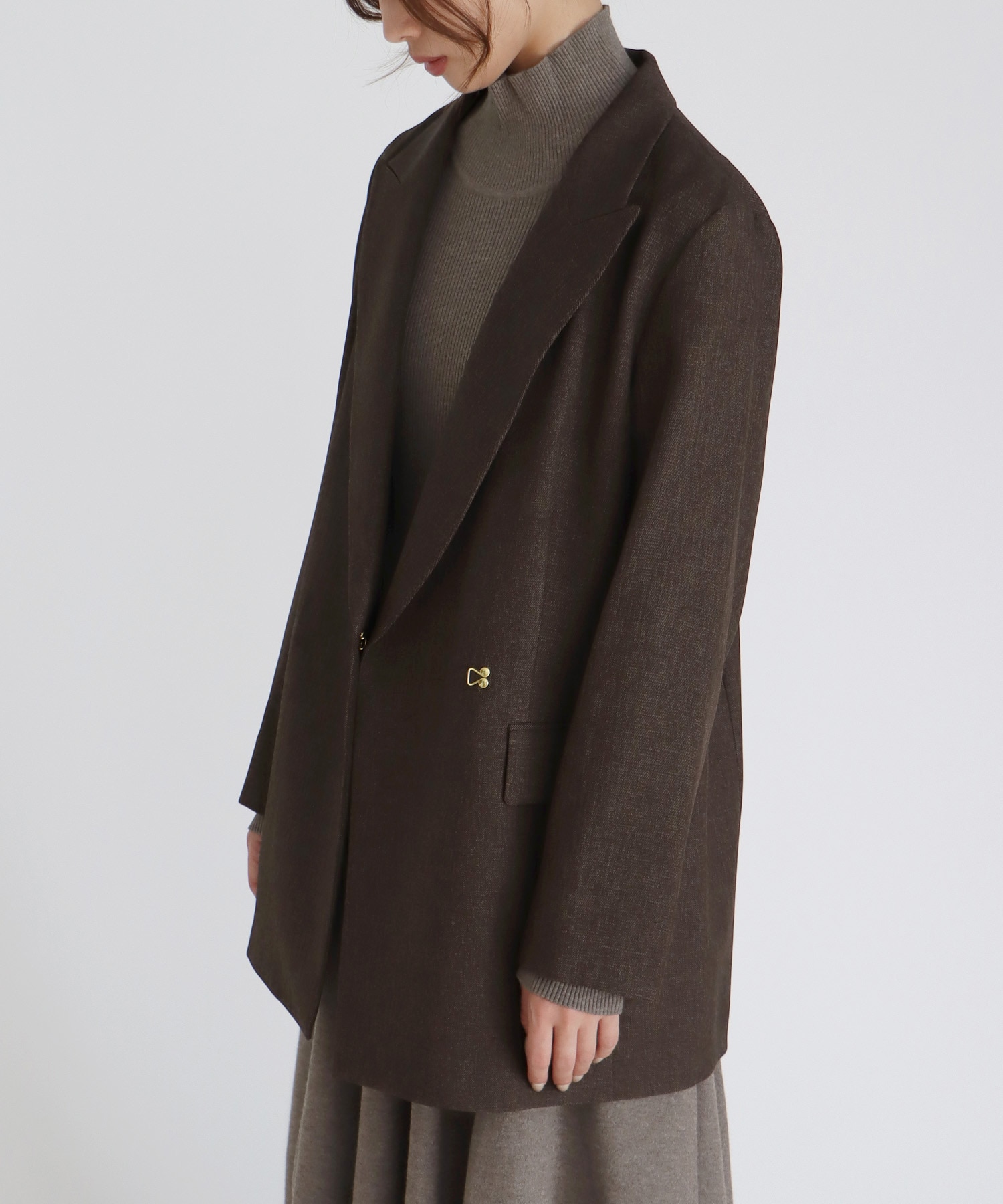 【B7/ベーセッツ】peaked lapel jacket