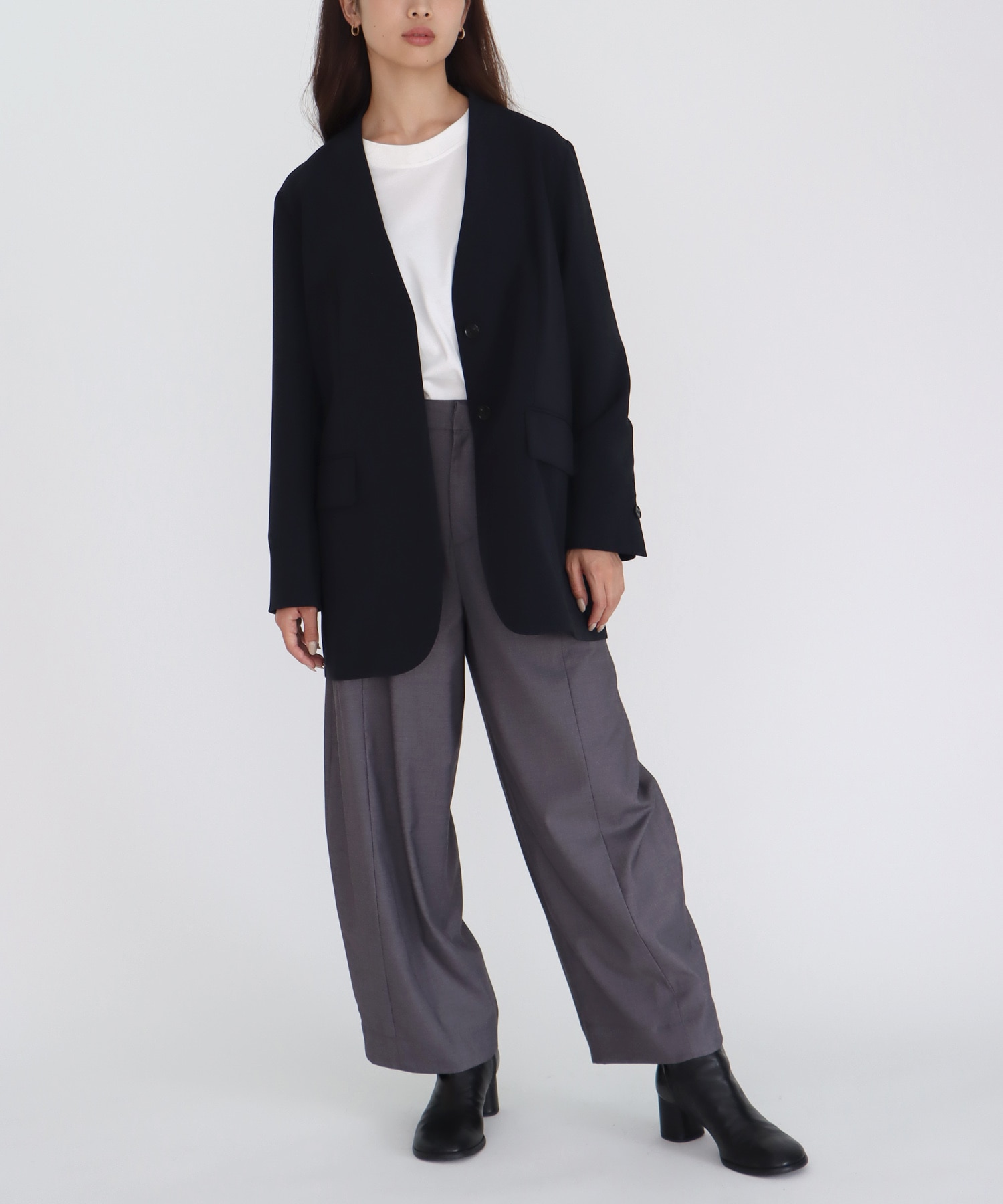 【B7/ベーセッツ】nocollar jacket