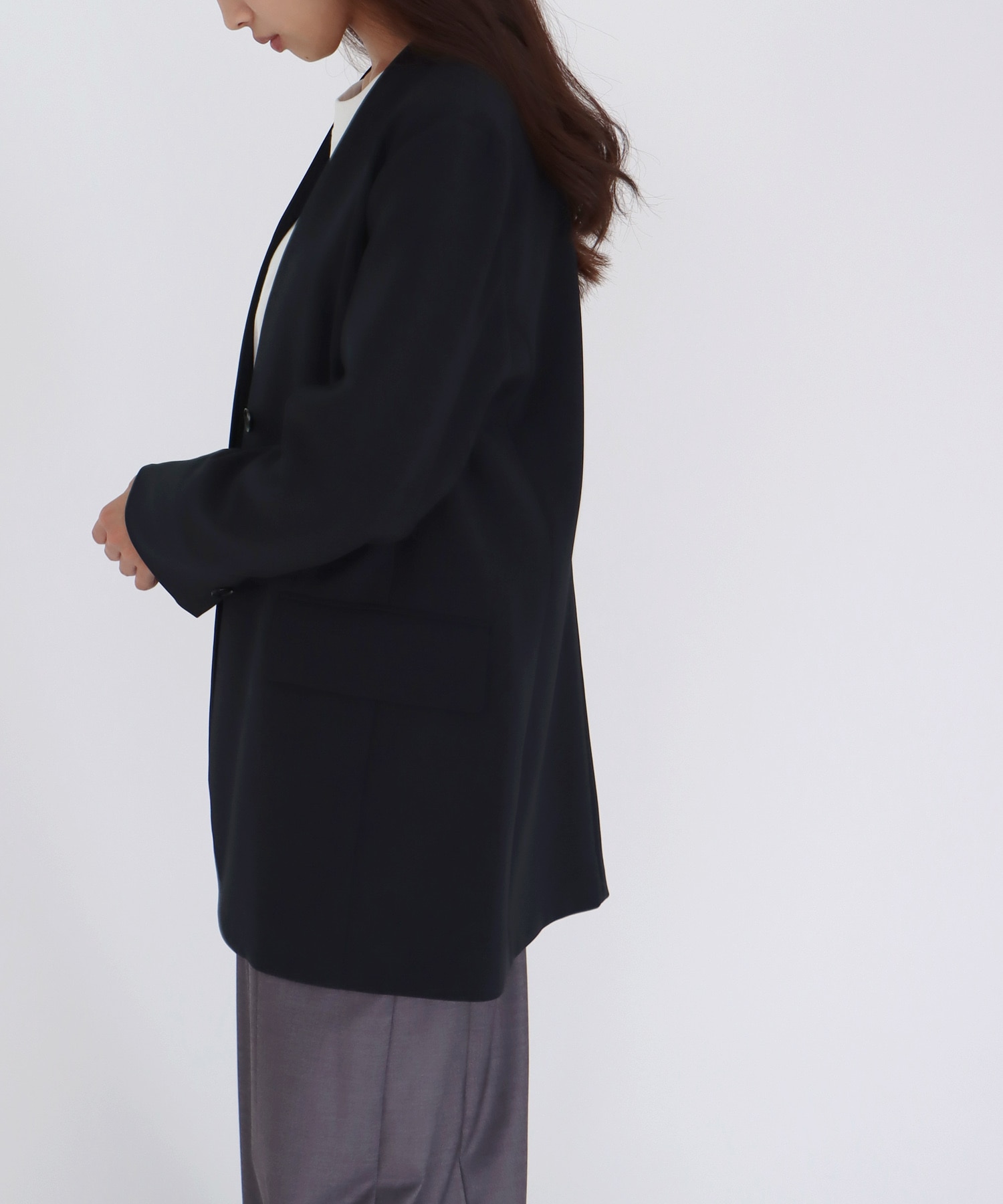 【B7/ベーセッツ】nocollar jacket