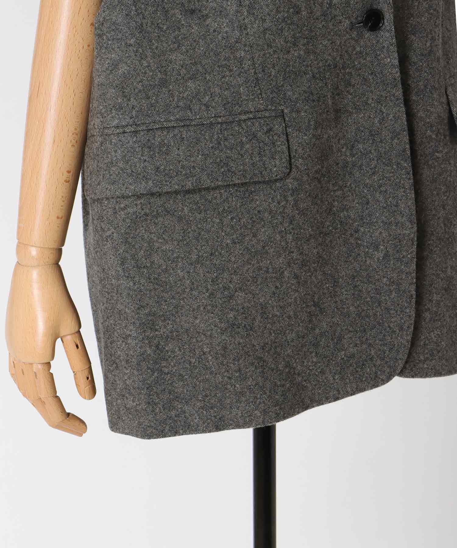 【B7/ベーセッツ】I line tweed gilet