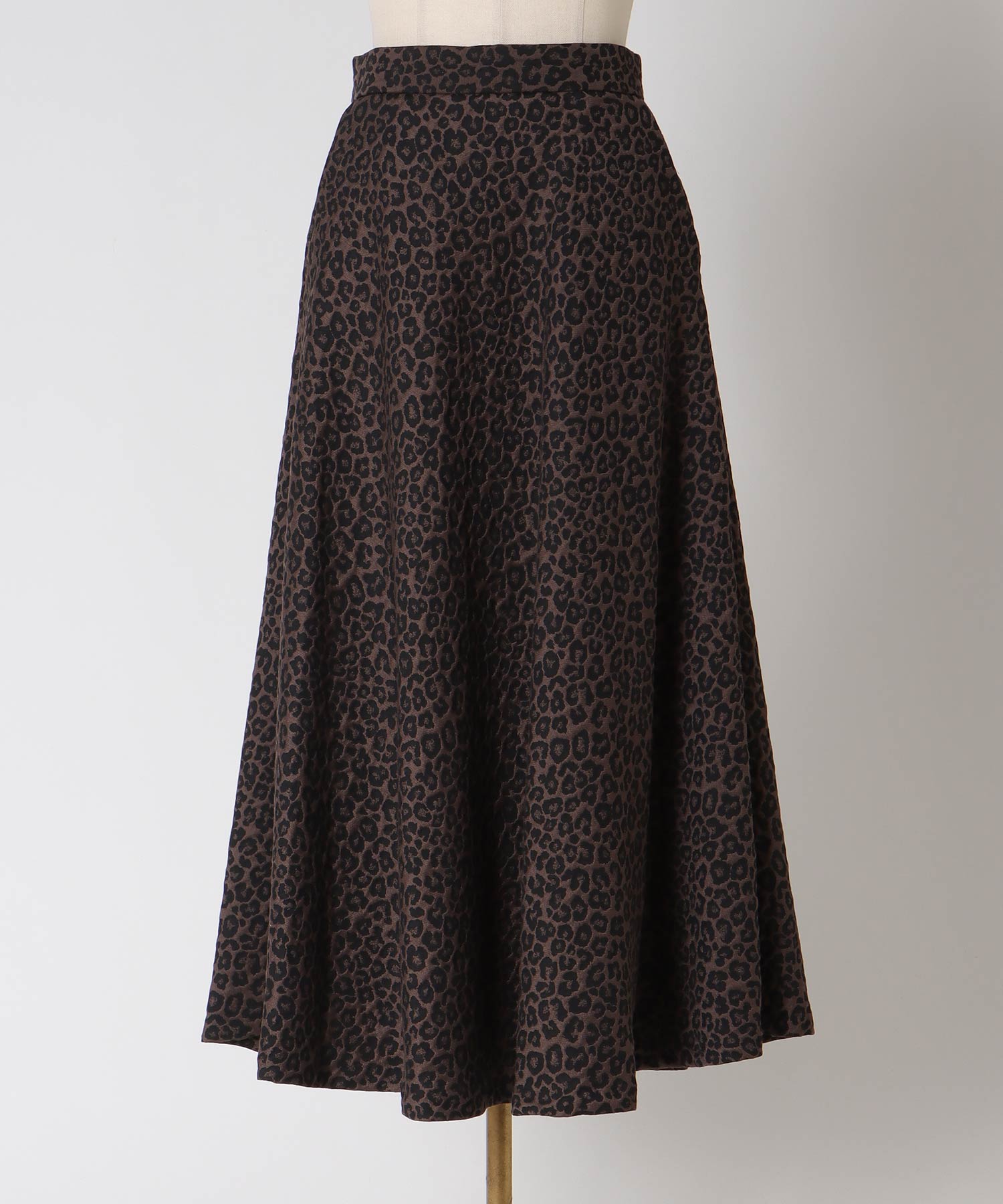 【B7/ベーセッツ】leopard jacquard skirt
