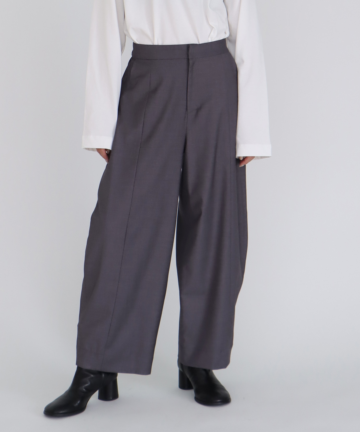 【B7/ベーセッツ】short length barrel pants