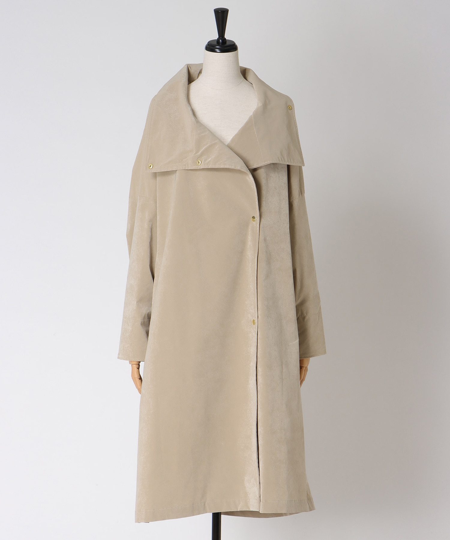 【B7/ベーセッツ】suede vintage taffeta coat