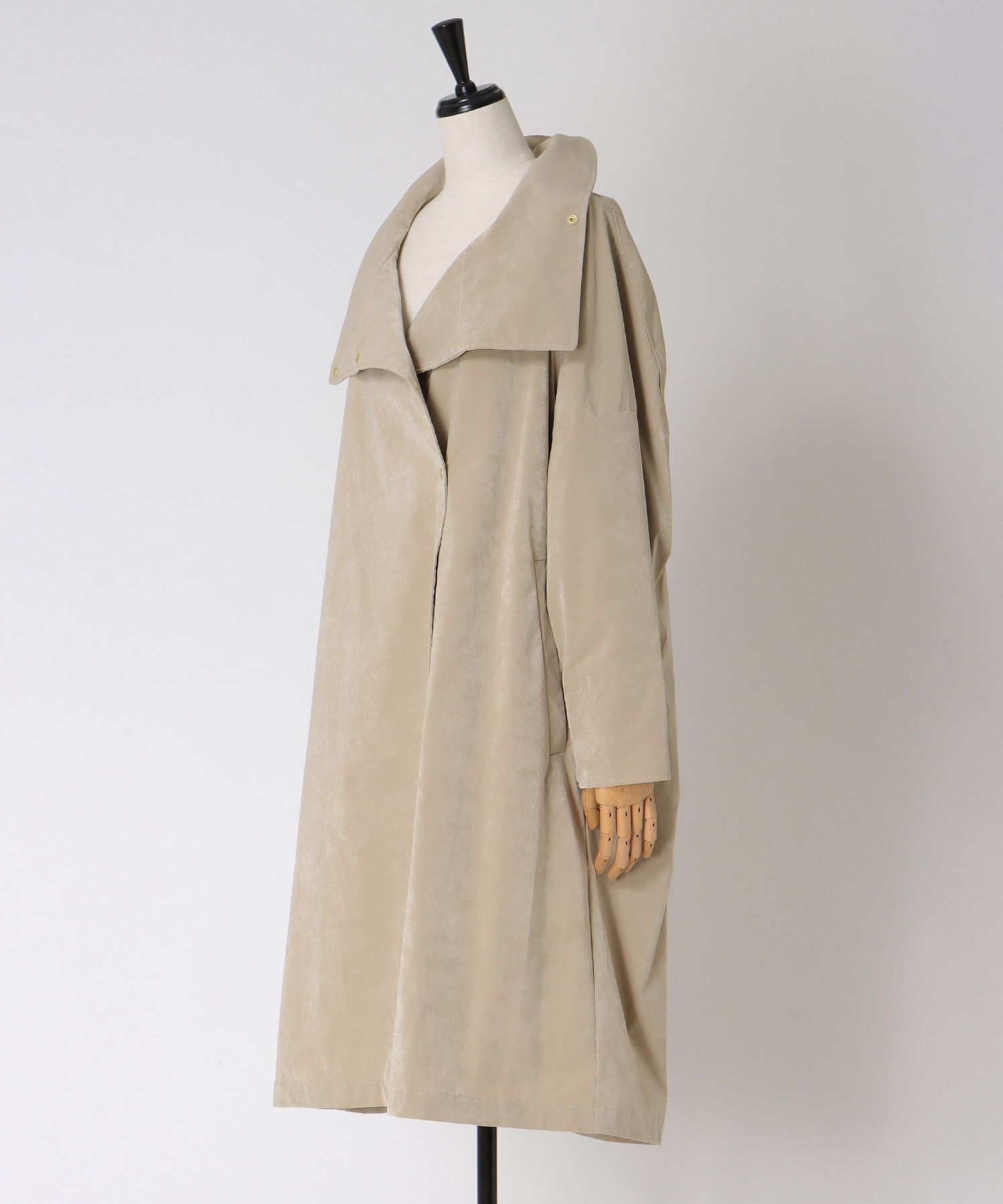 【B7/ベーセッツ】suede vintage taffeta coat