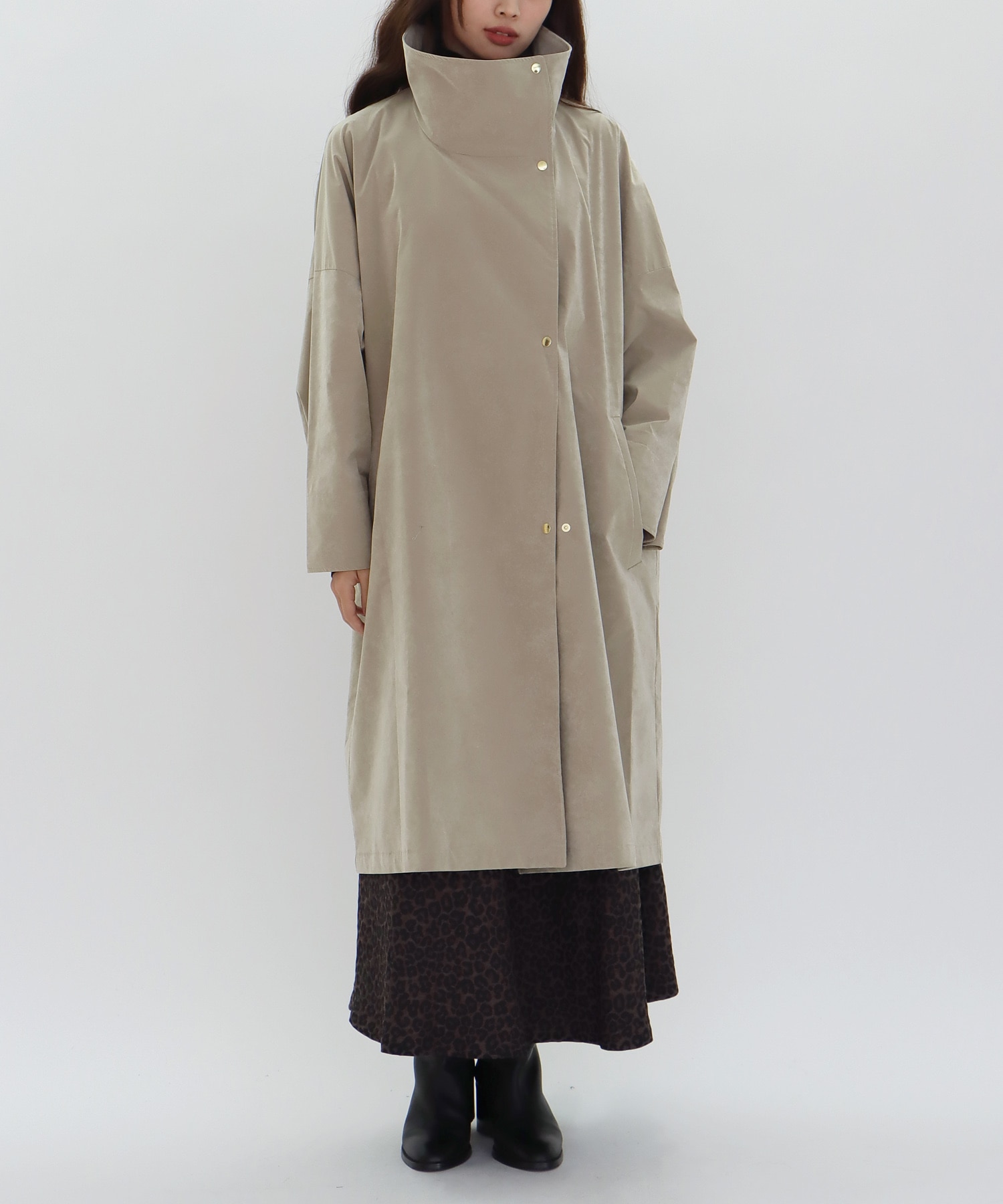 【B7/ベーセッツ】suede vintage taffeta coat