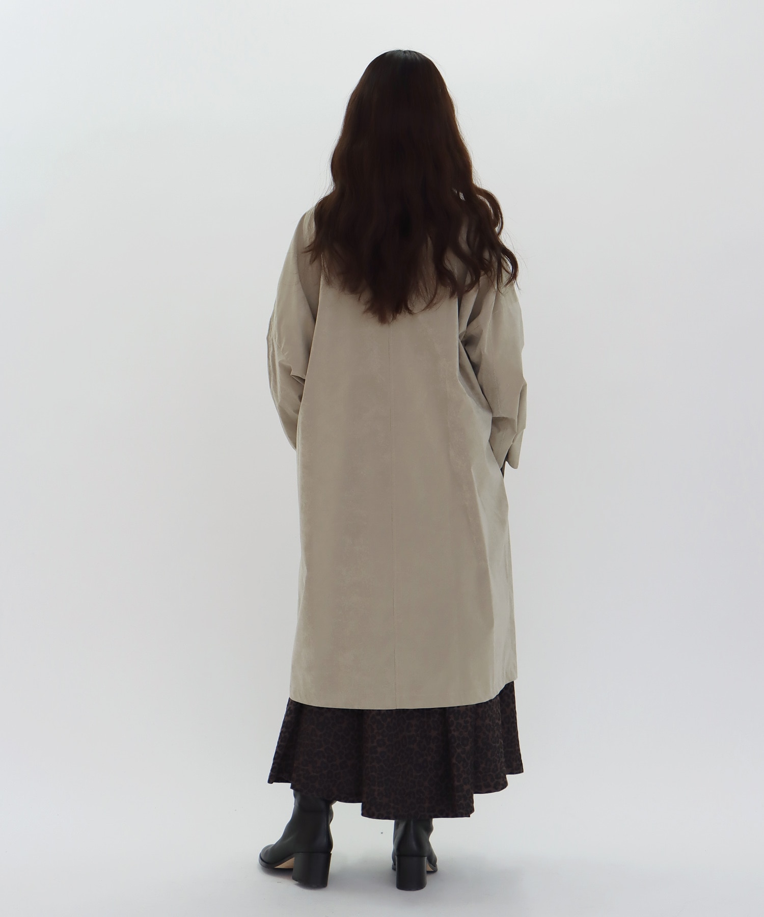 【B7/ベーセッツ】suede vintage taffeta coat