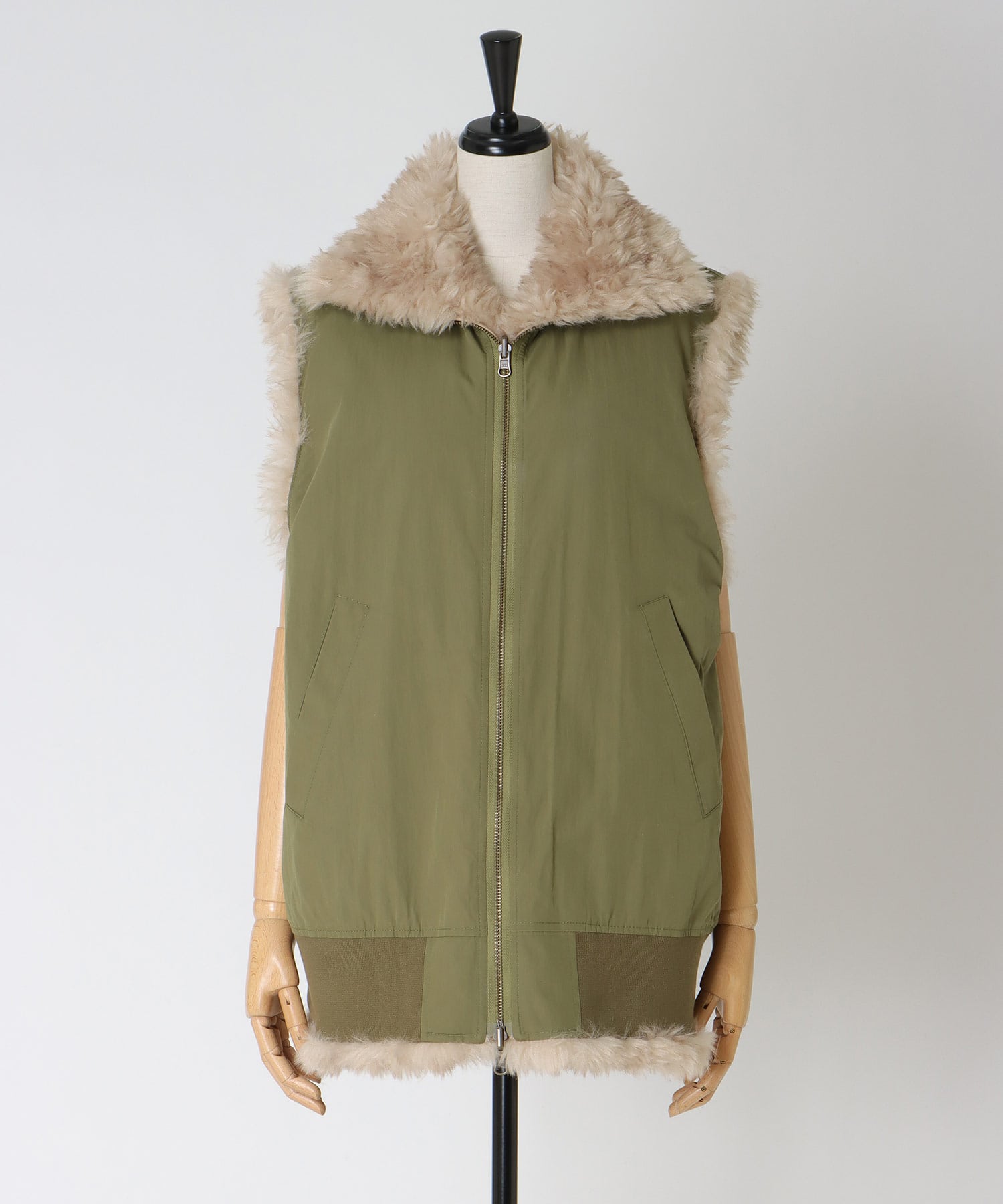 【venit/ヴェニット】REVERSIBLE FUR VEST