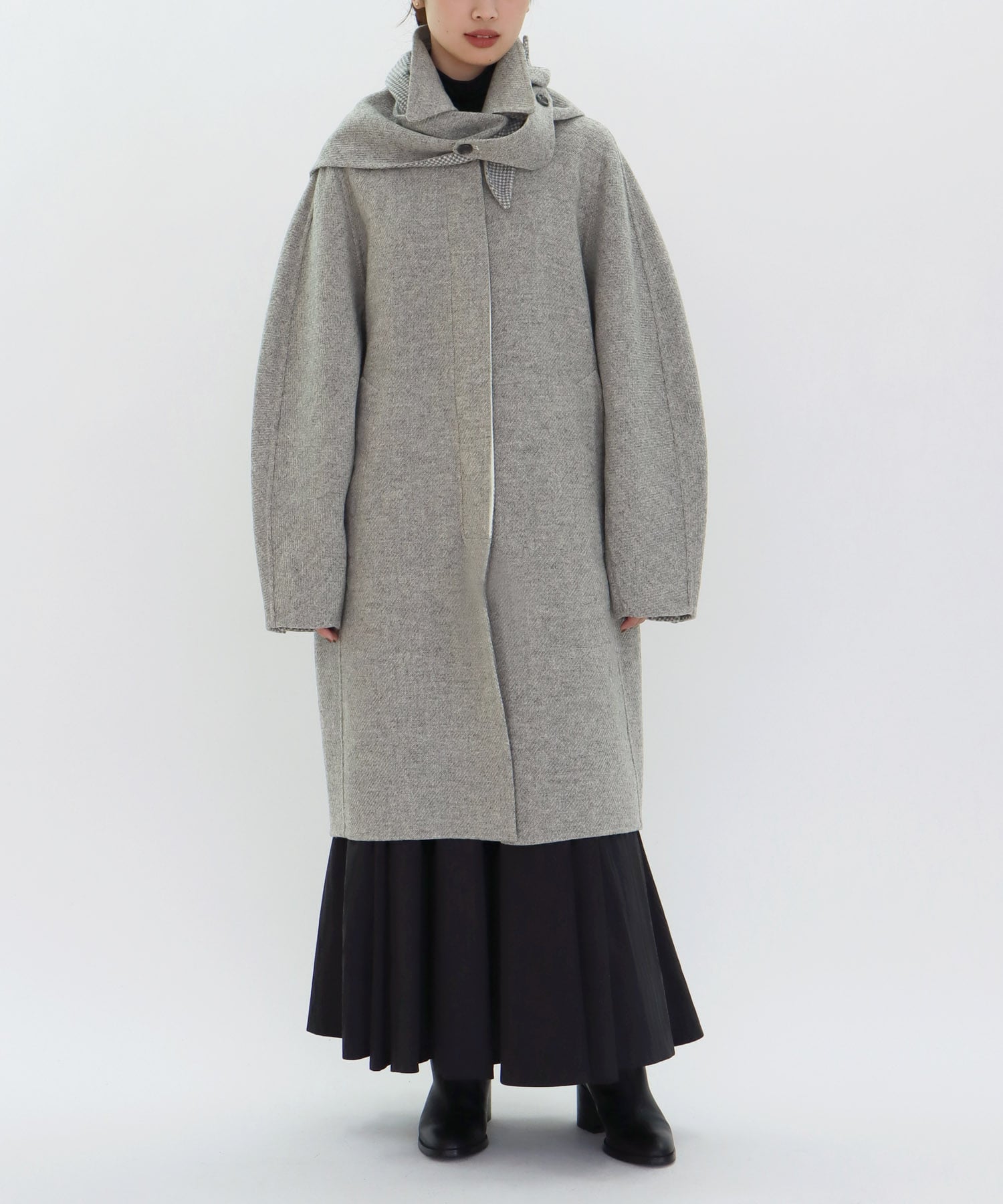 【VENIT/ヴェニット】REVERSIBLE CHECK COAT