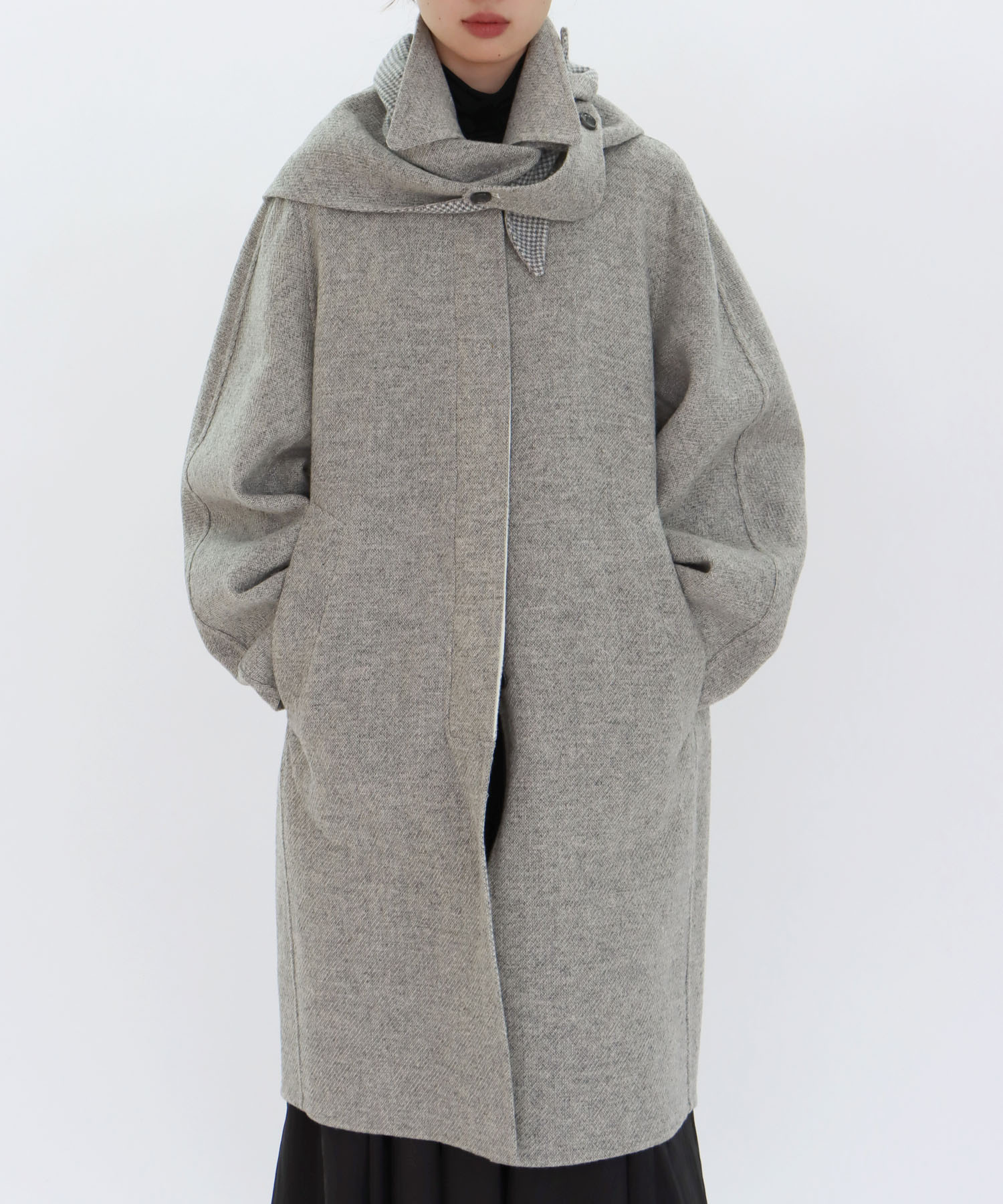 【VENIT/ヴェニット】REVERSIBLE CHECK COAT