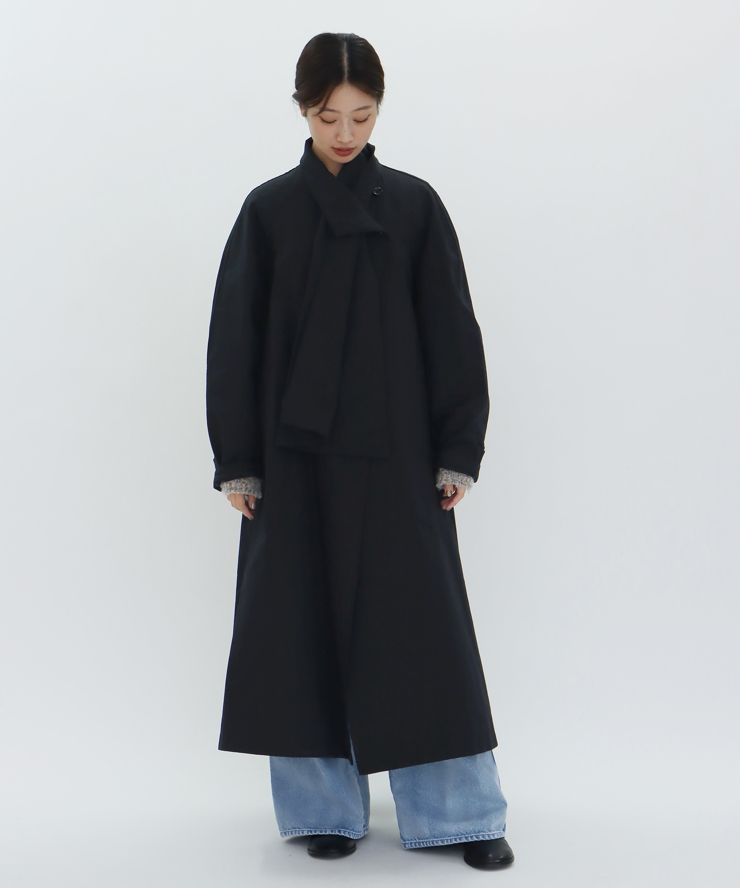 【VENIT/ヴェニット】COTTON POLYESTER TIE COAT