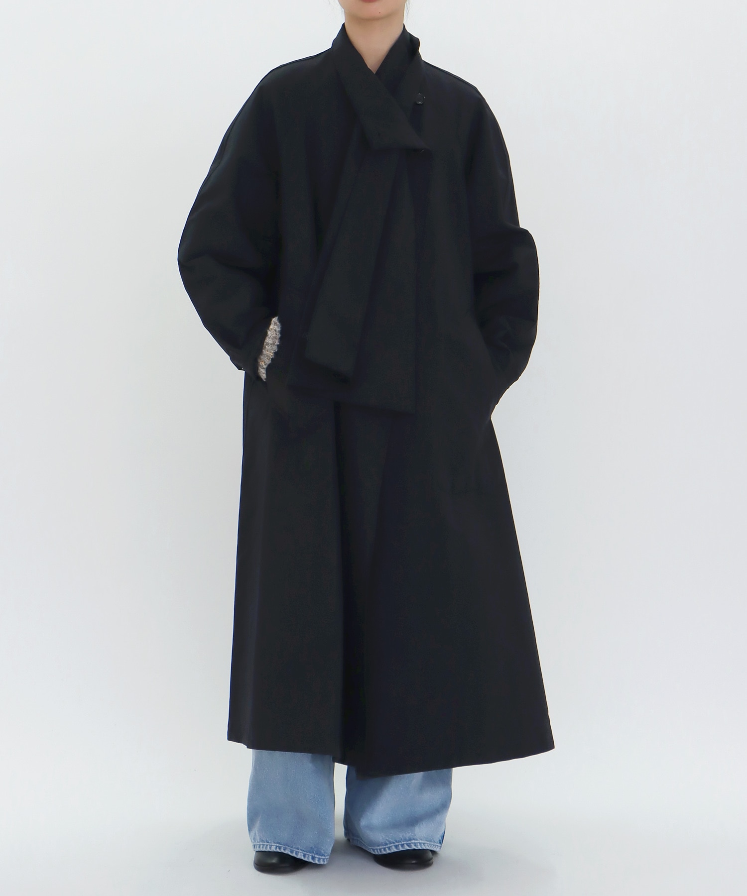 【VENIT/ヴェニット】COTTON POLYESTER TIE COAT