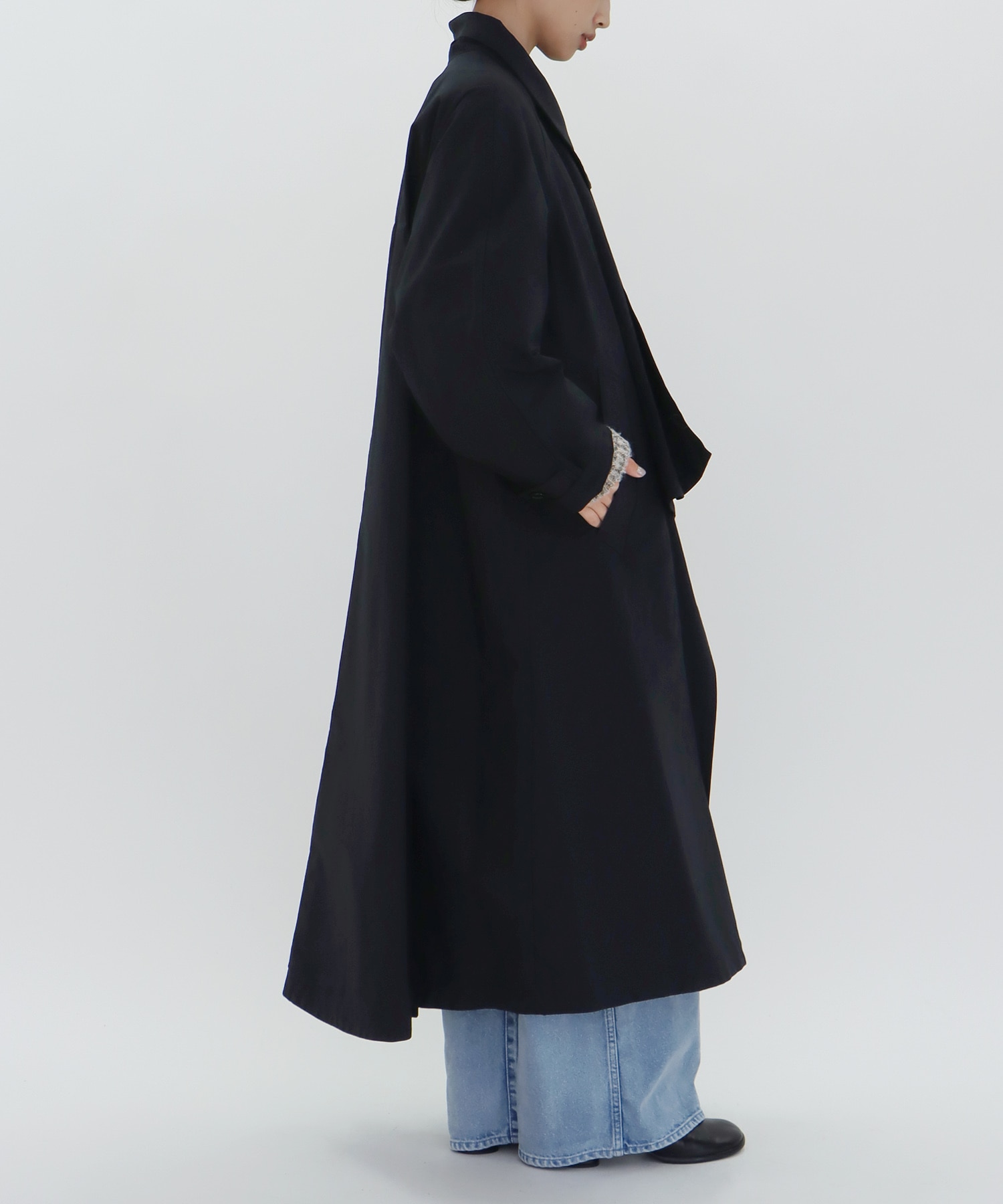 【VENIT/ヴェニット】COTTON POLYESTER TIE COAT
