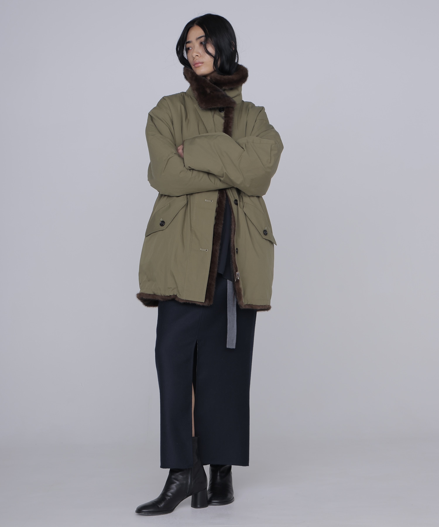 【venit/ヴェニット】REVERSIBLE FUR COAT