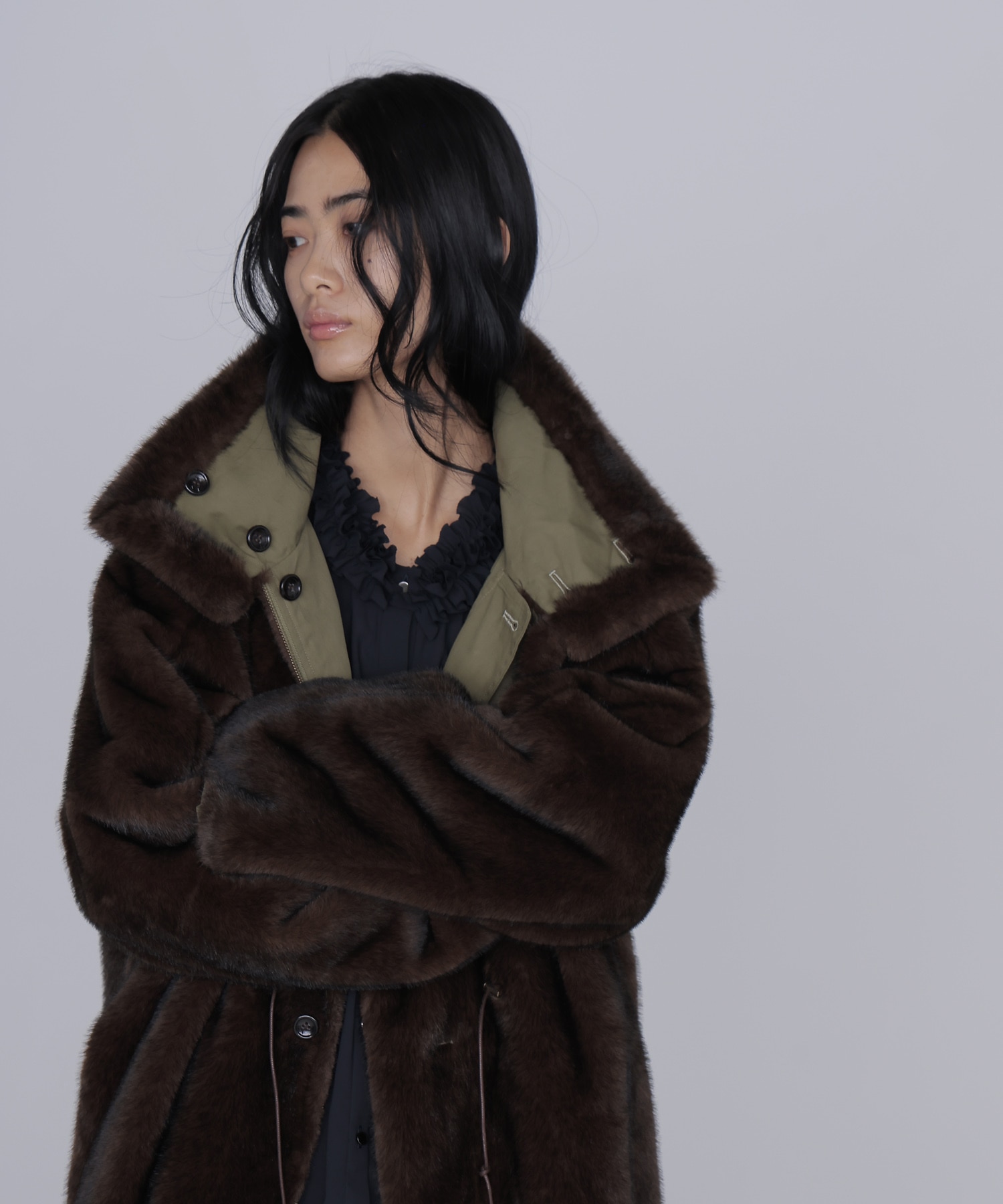 【venit/ヴェニット】REVERSIBLE FUR COAT