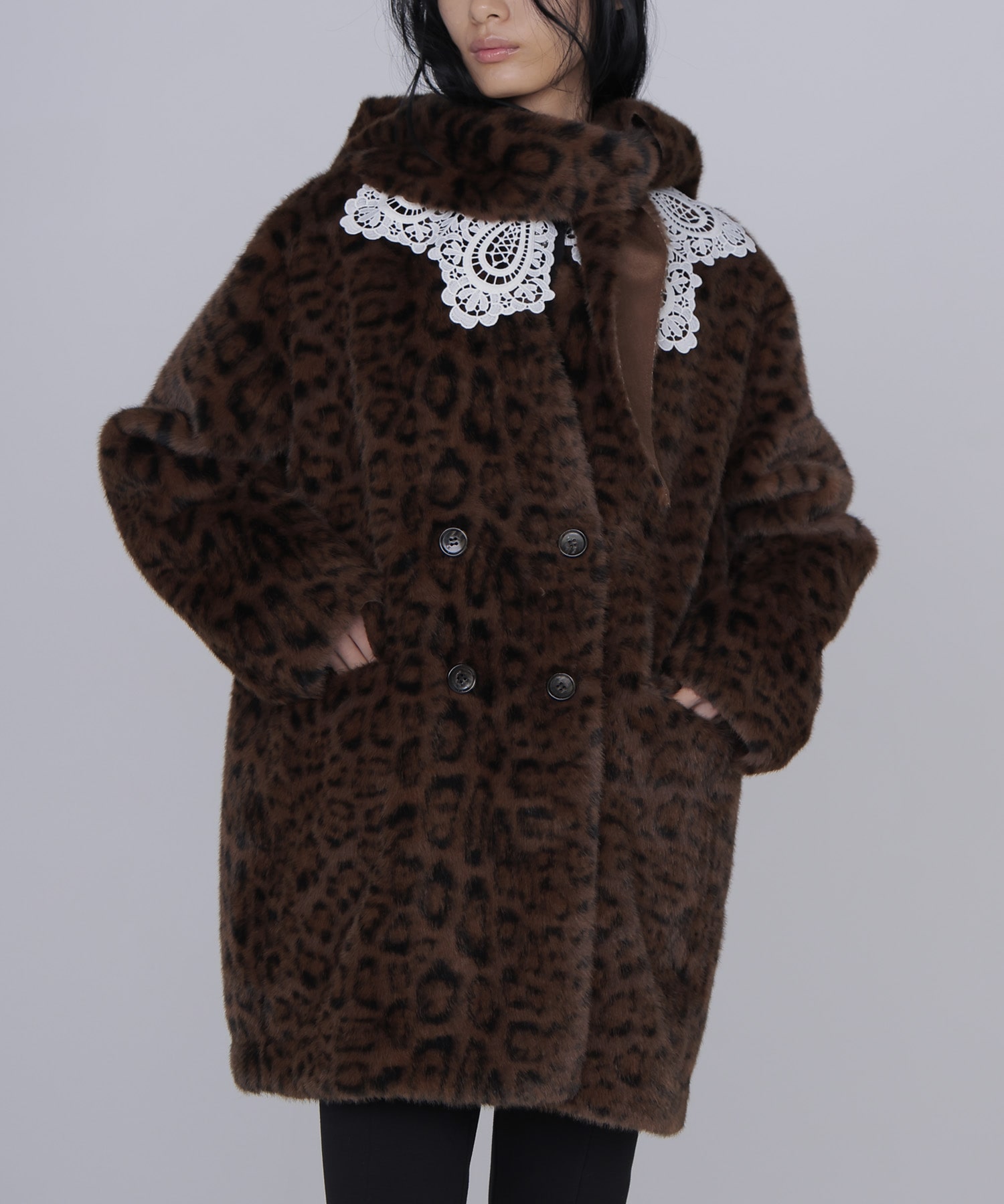 【venit/ヴェニット】LEOPARD COAT