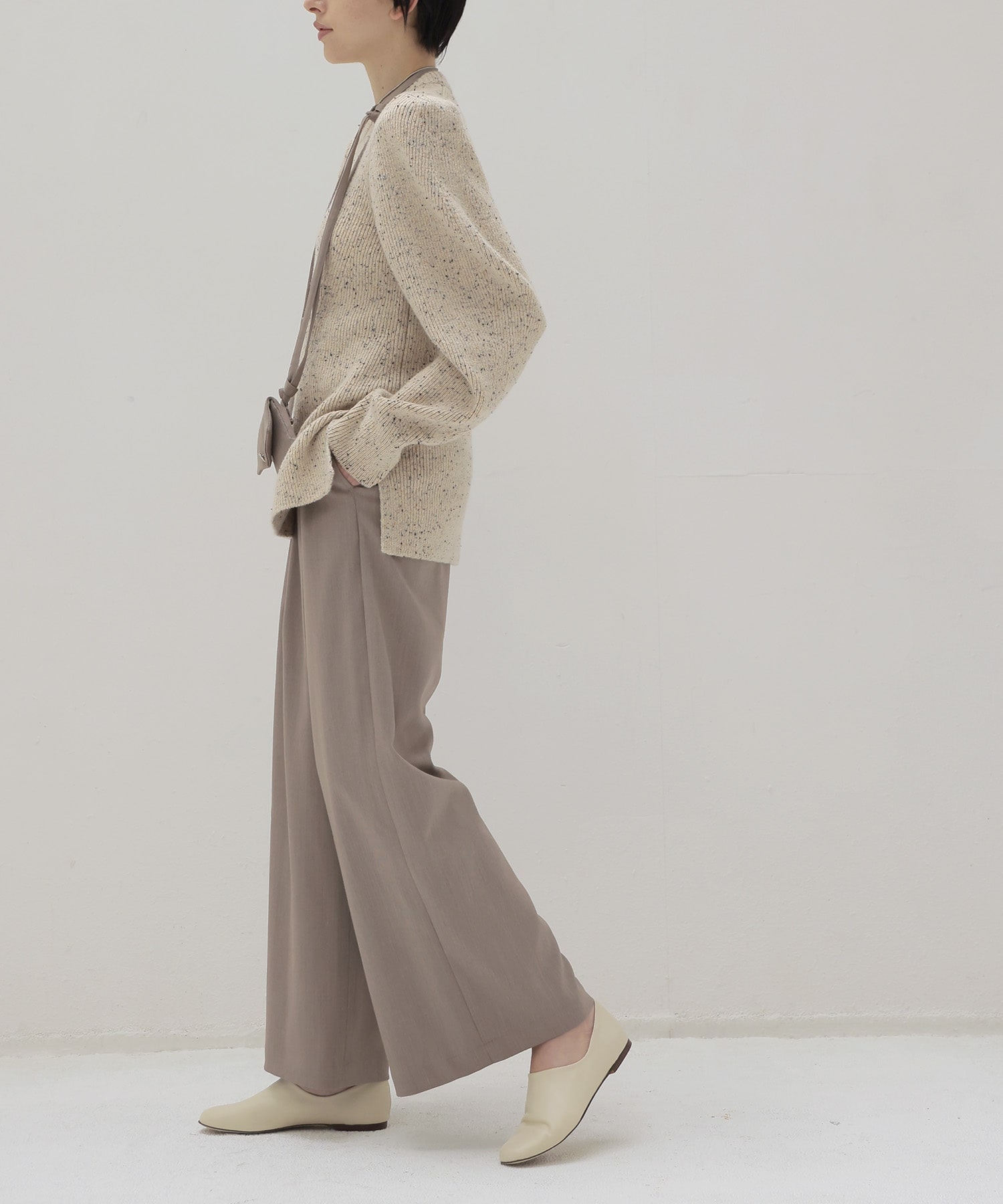 【VENIT/ヴェニット】COLOR NEP TWEED PULL