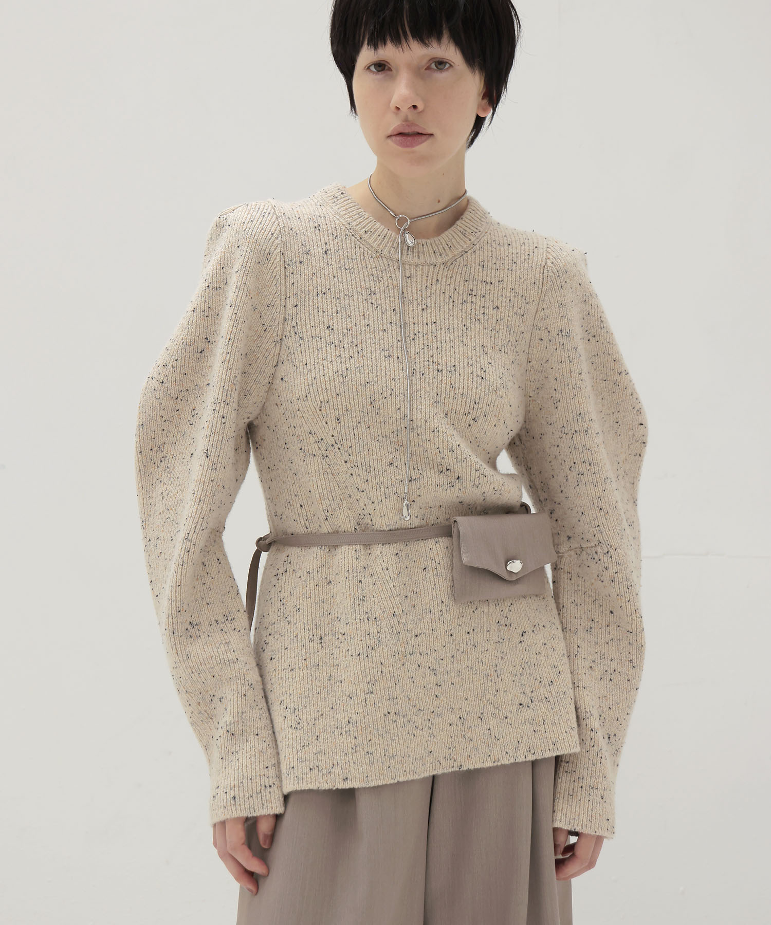 【VENIT/ヴェニット】COLOR NEP TWEED PULL