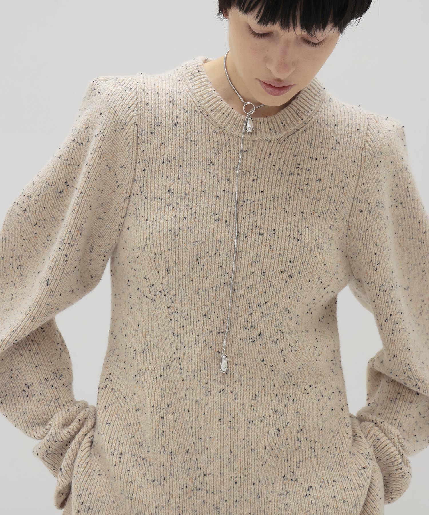 【VENIT/ヴェニット】COLOR NEP TWEED PULL
