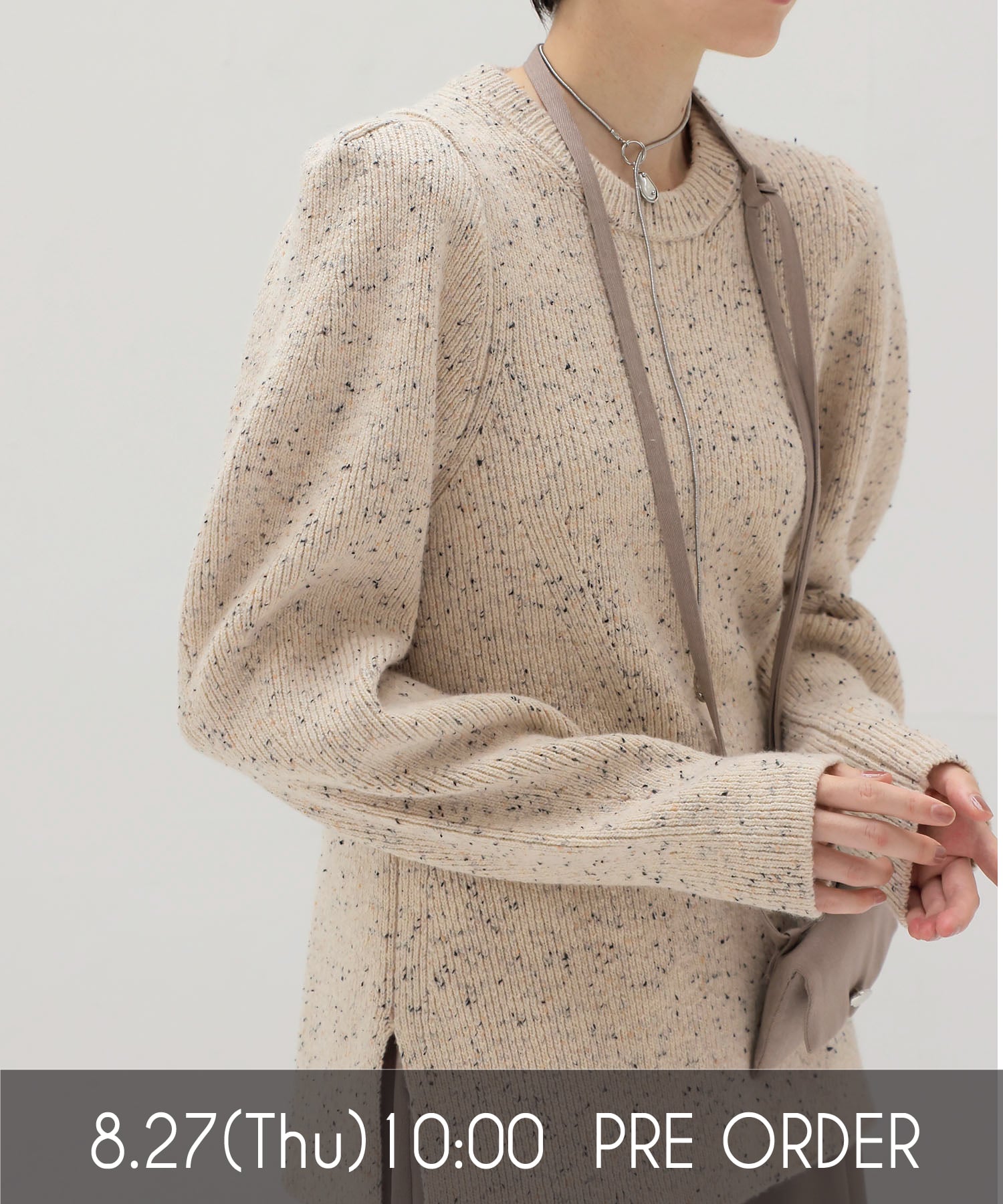 【VENIT/ヴェニット】COLOR NEP TWEED PULL