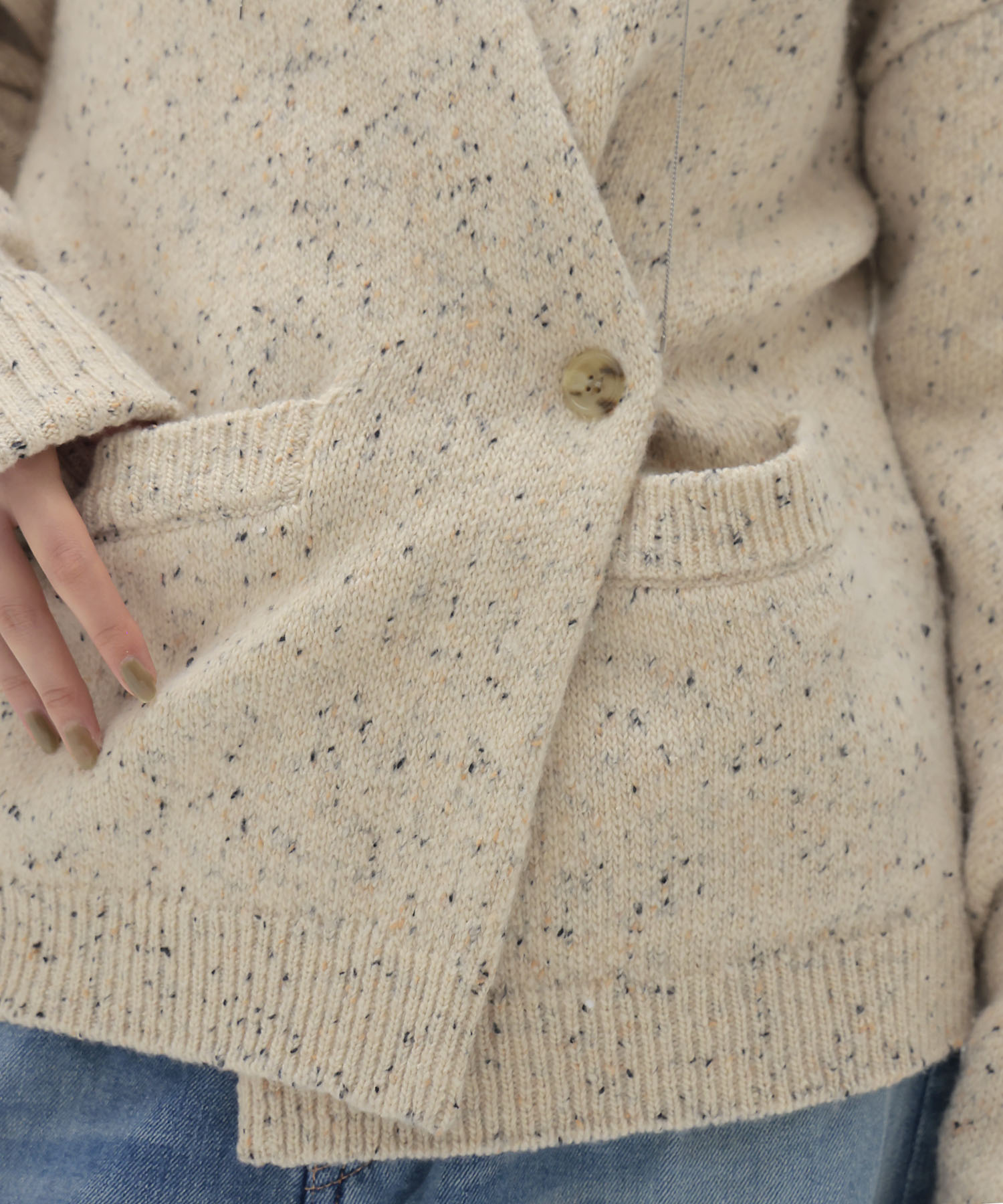 【VENIT/ヴェニット】COLOR NEP TWEED CARDIGAN
