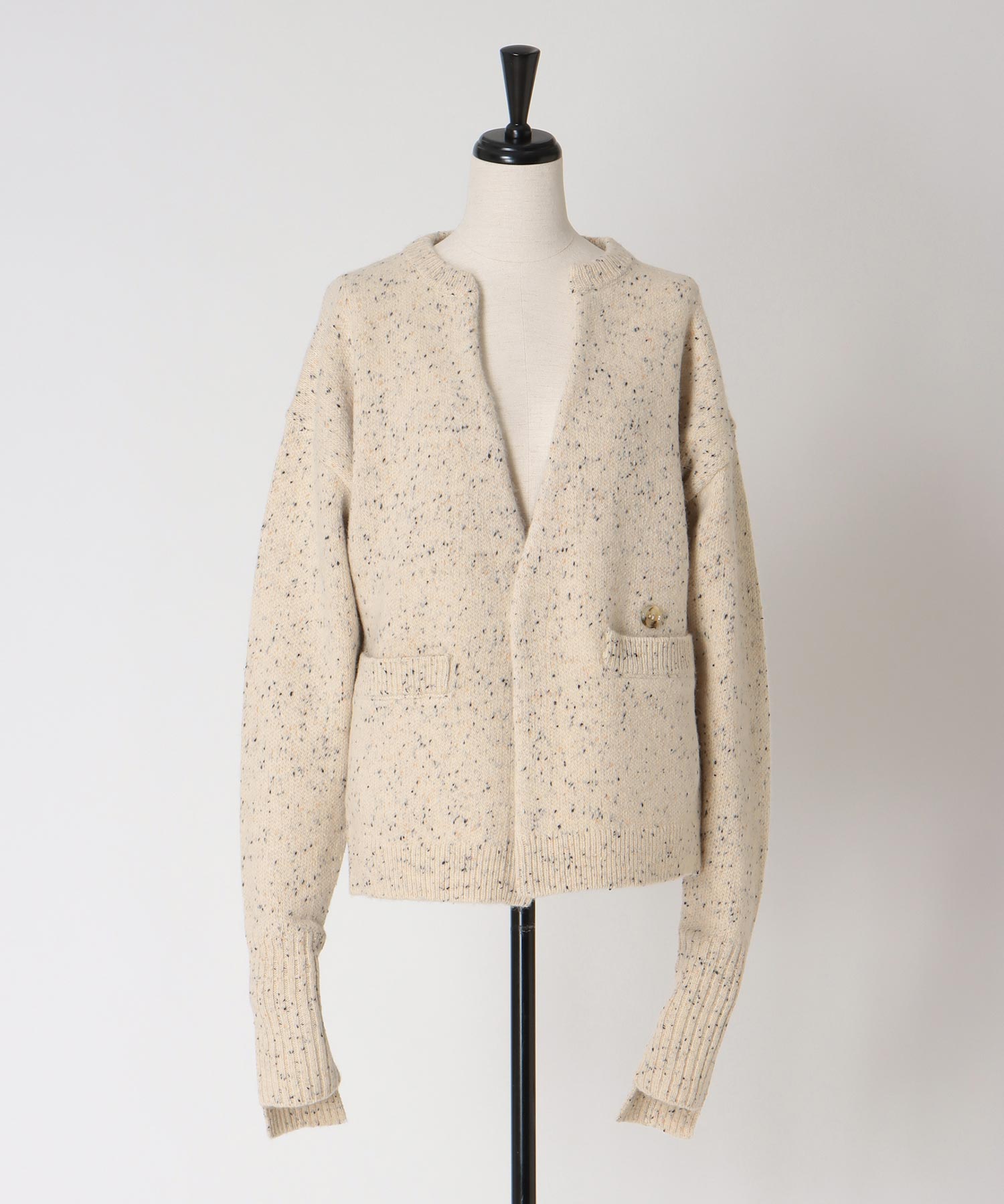 【VENIT/ヴェニット】COLOR NEP TWEED CARDIGAN