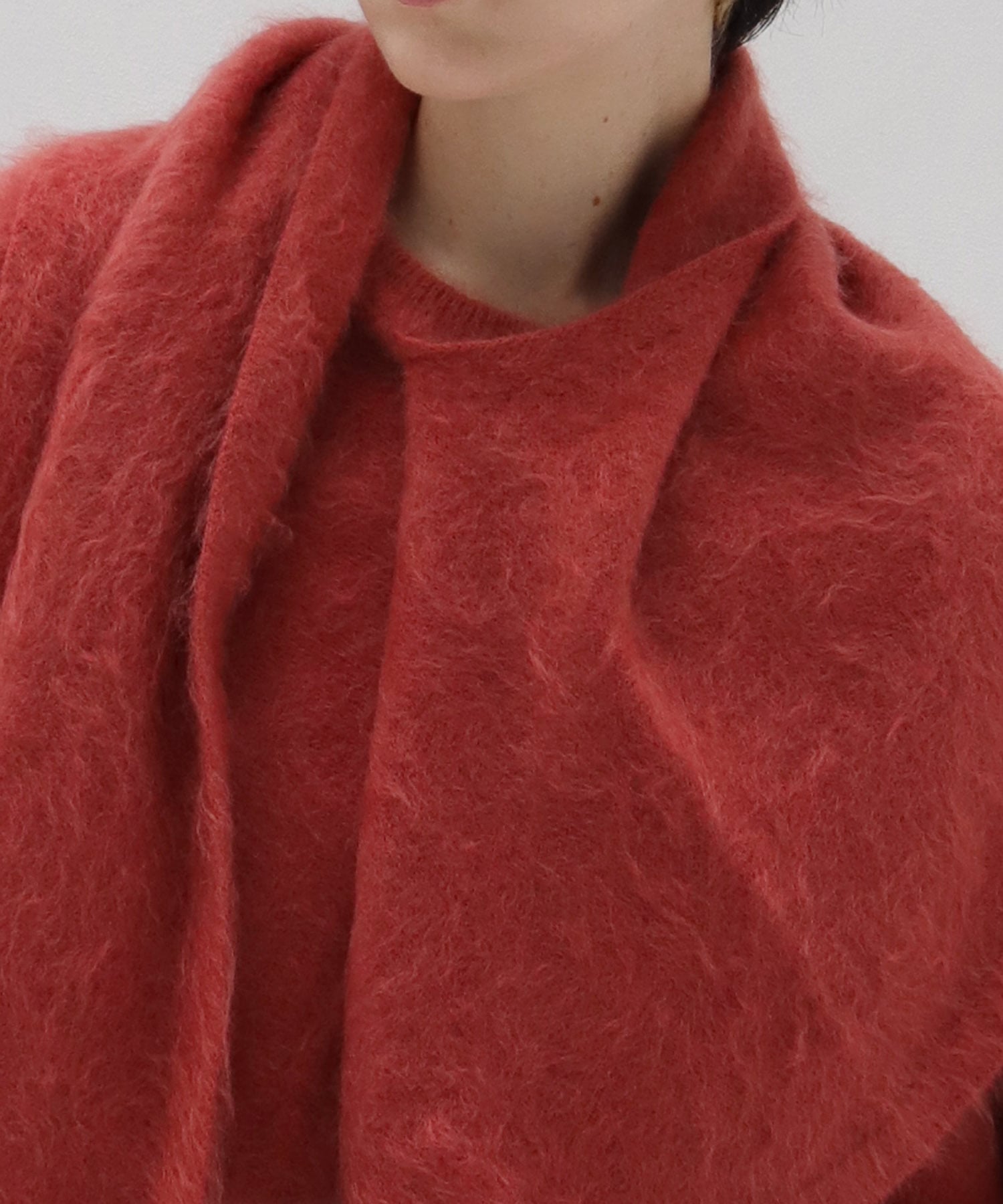 【venit/ヴェニット】BRUSHED STOLE KNIT