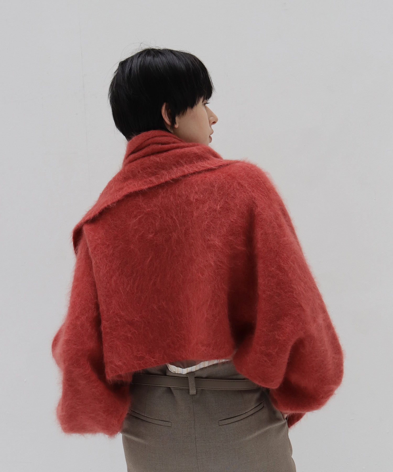 【venit/ヴェニット】BRUSHED STOLE KNIT