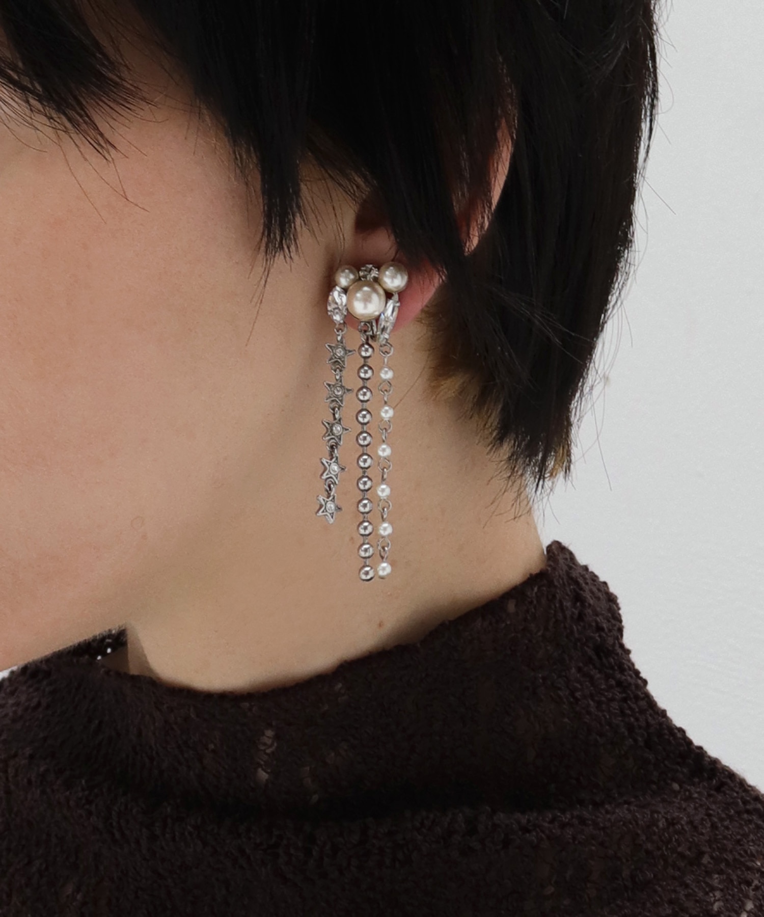 【ADER.bijoux/アデルビジュー】SPARKLE fringe earring