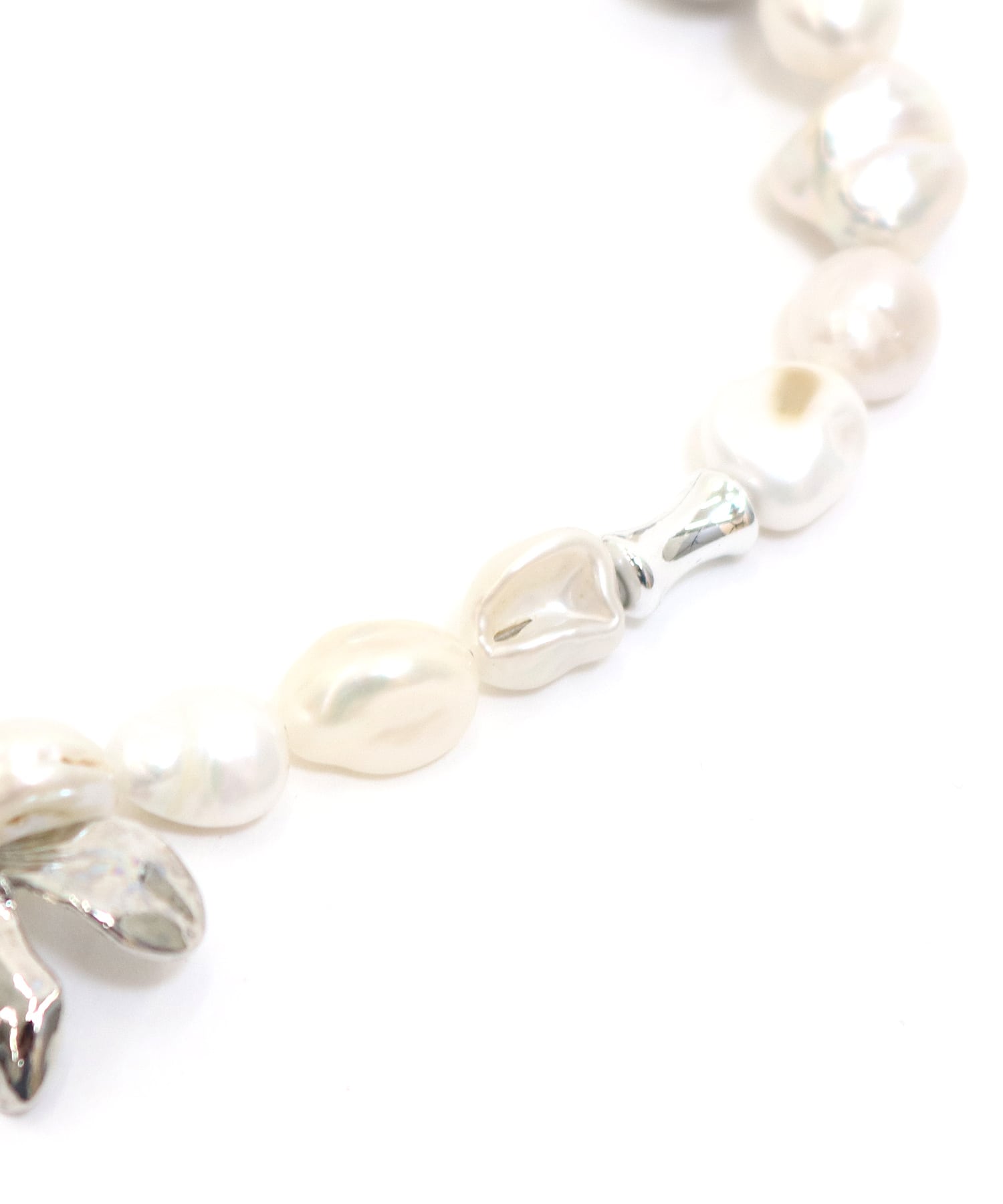 ＜ADER＞JOY stone pearl mix necklace