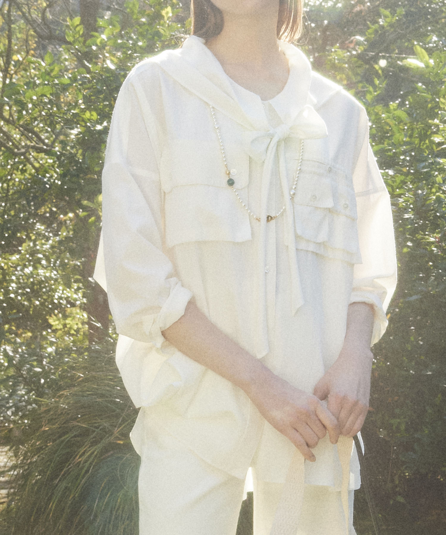 ＜ADER＞VOYAGE long pearl necklace