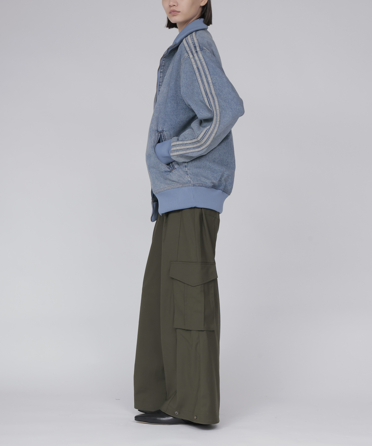 【adidas Originals/アディダスオリジナルス】DENIM FIRE BIRD TRACK TOP