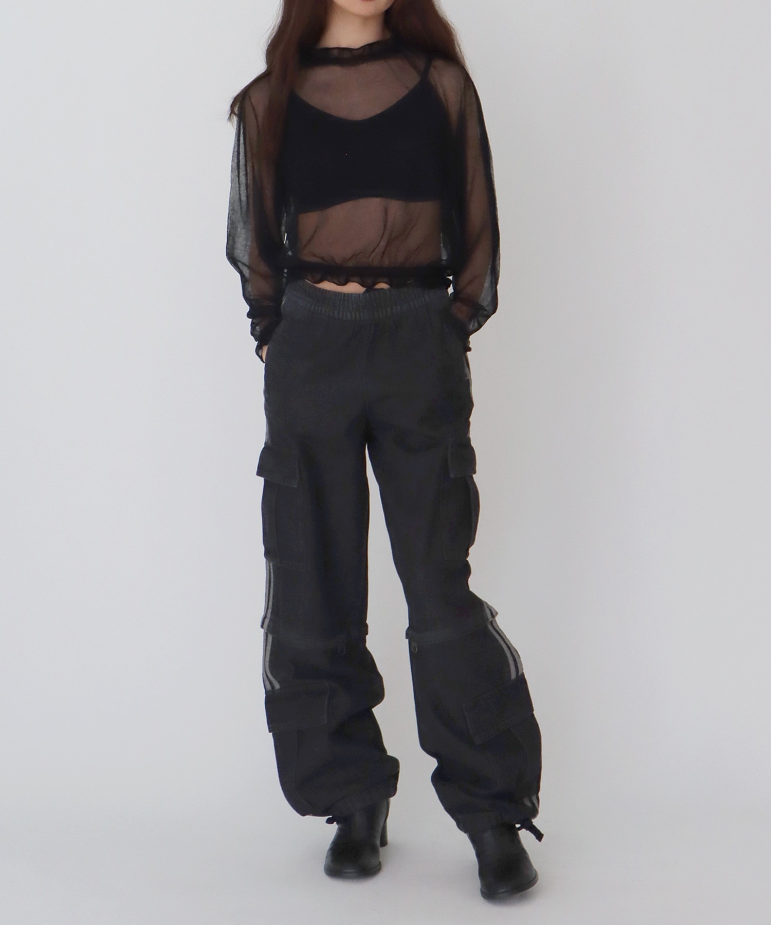 【adidas Originals/アディダスオリジナルス】DENIM 2 IN ONE PANT