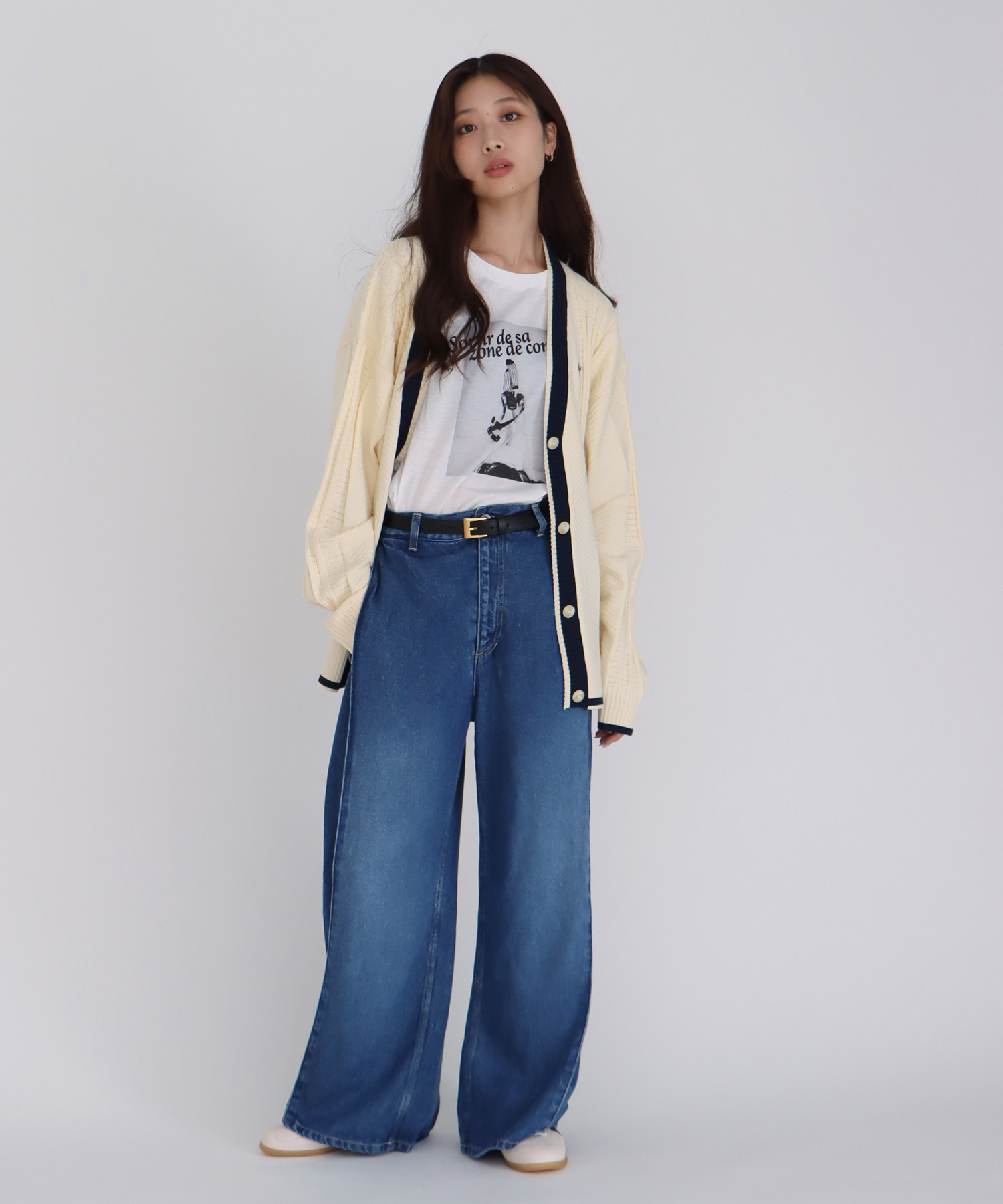【adidas Originals/アディダスオリジナルス】CABLE KNIT CARDIGAN
