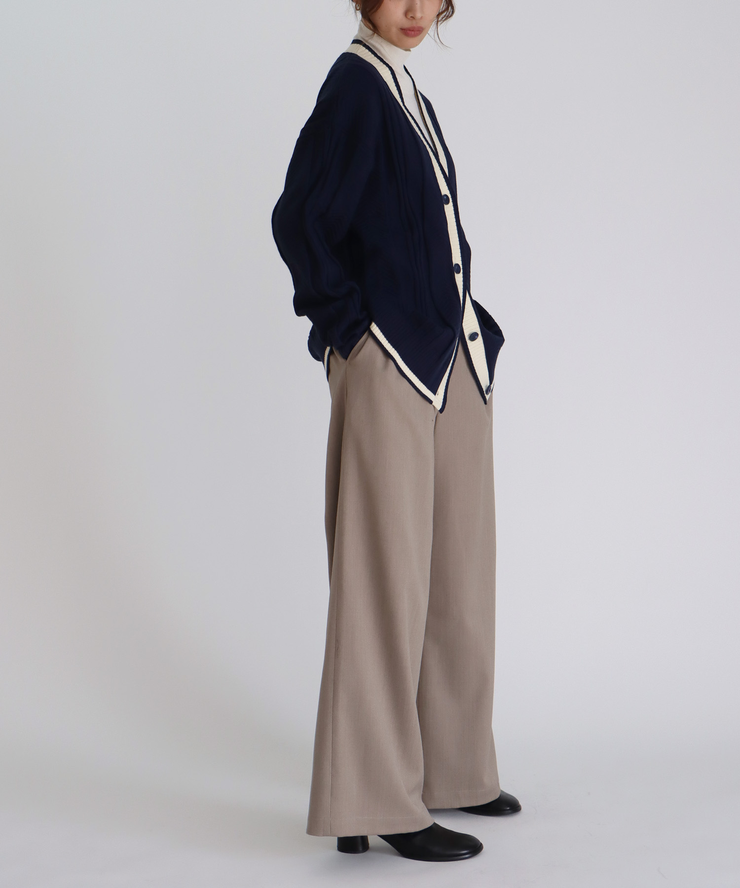 【adidas Originals/アディダスオリジナルス】CABLE KNIT CARDIGAN