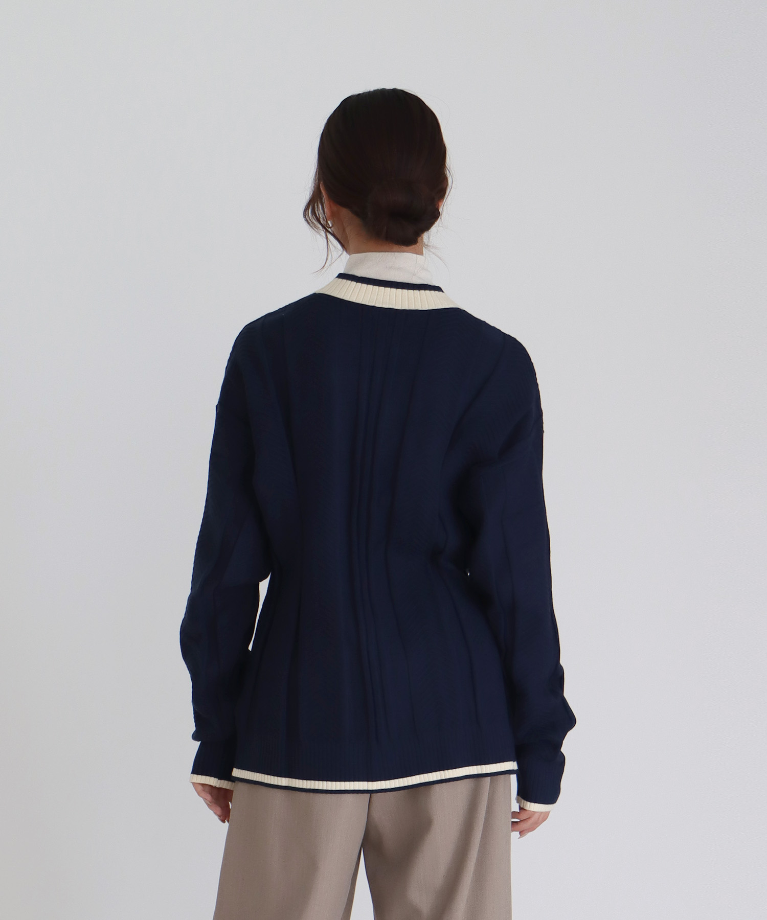 【adidas Originals/アディダスオリジナルス】CABLE KNIT CARDIGAN