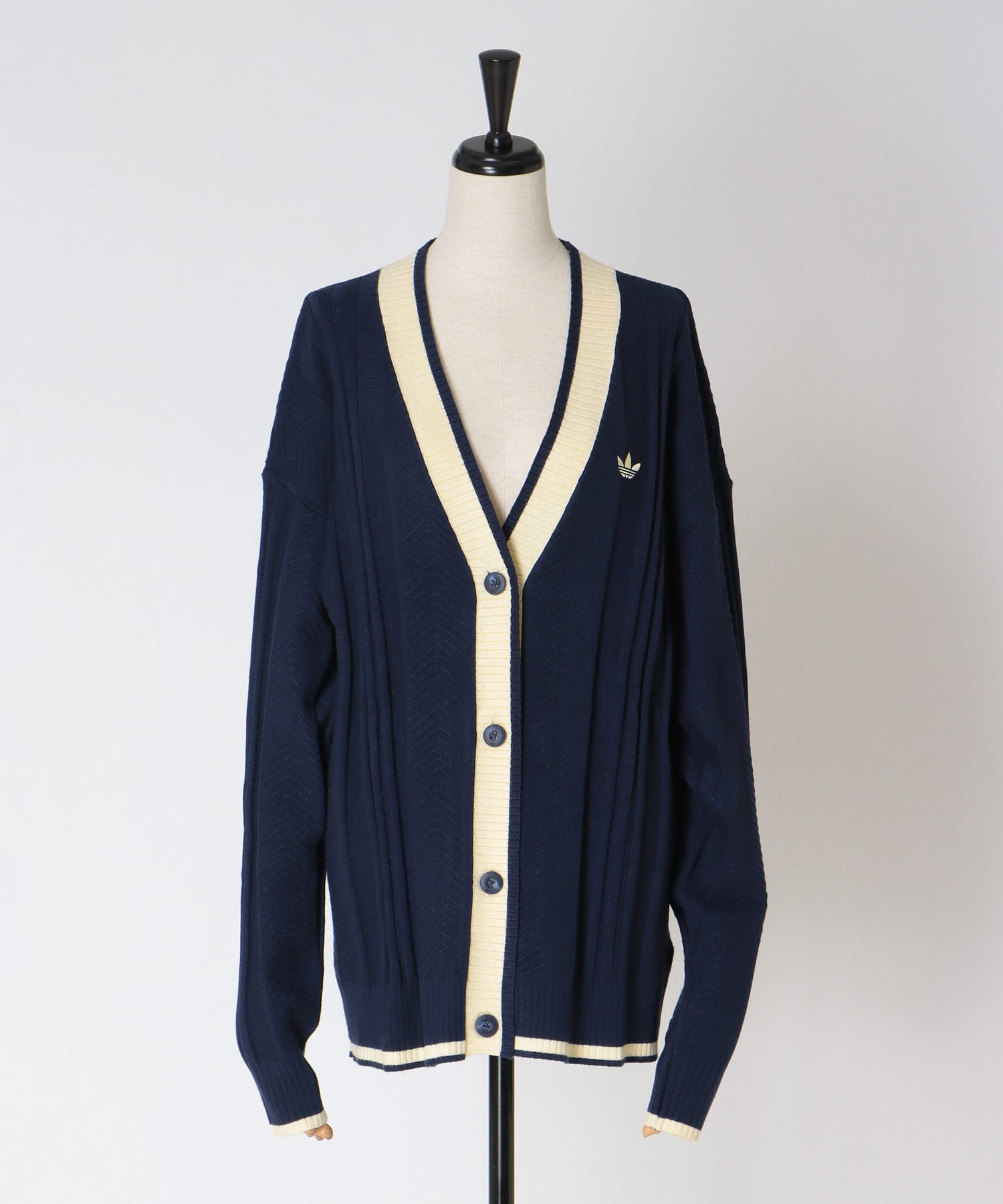 【adidas Originals/アディダスオリジナルス】CABLE KNIT CARDIGAN