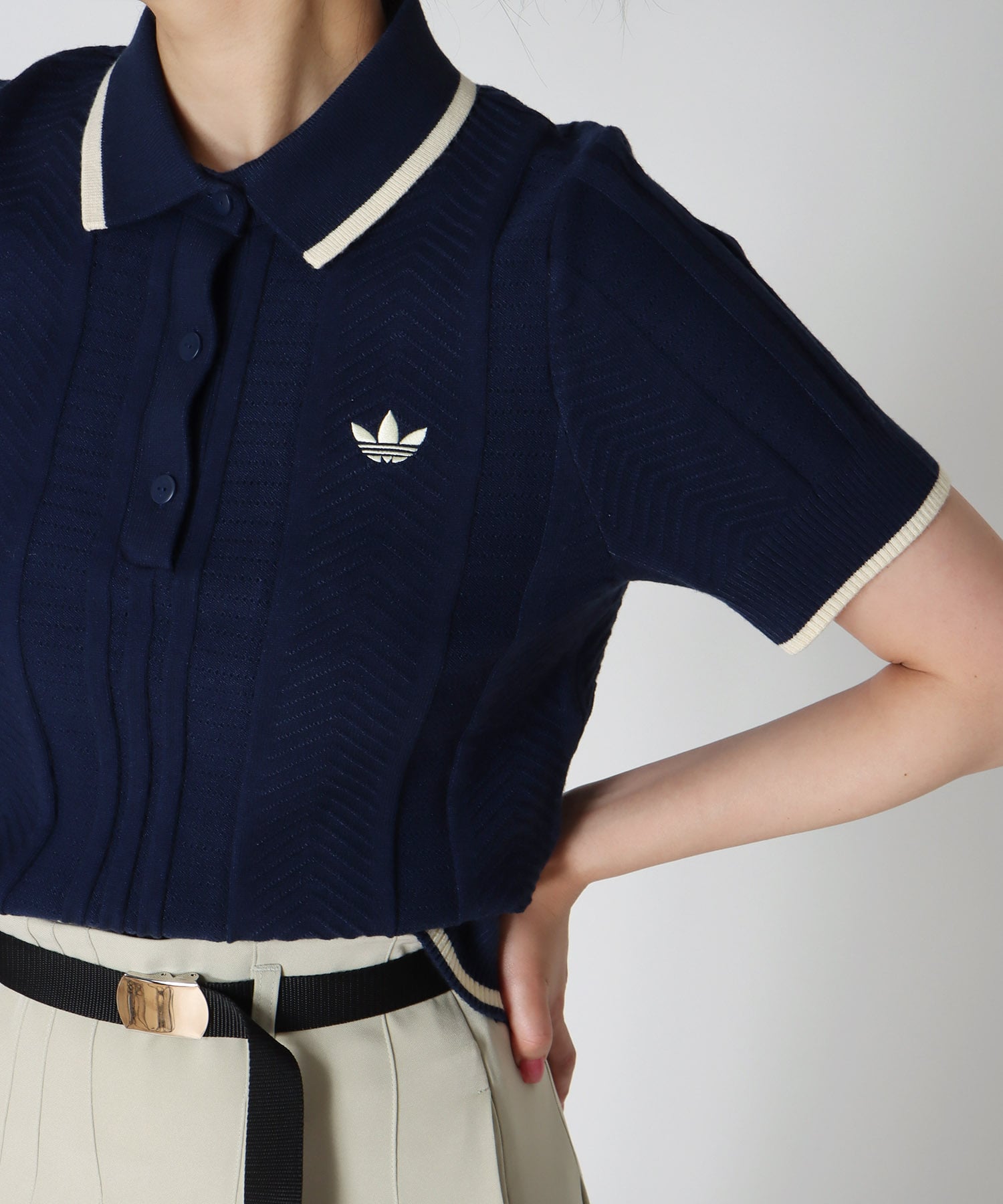 【adidas Originals/アディダスオリジナルス】CABLE CALI TEE POLO