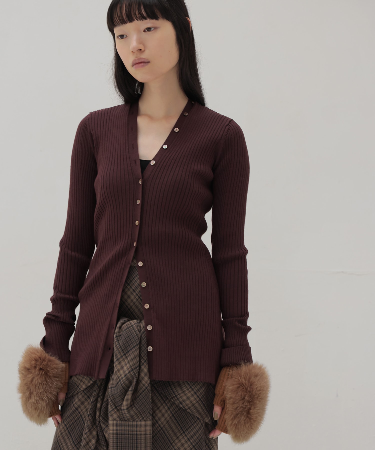 【ALPO/アルポ】FOX fur fingerless glove