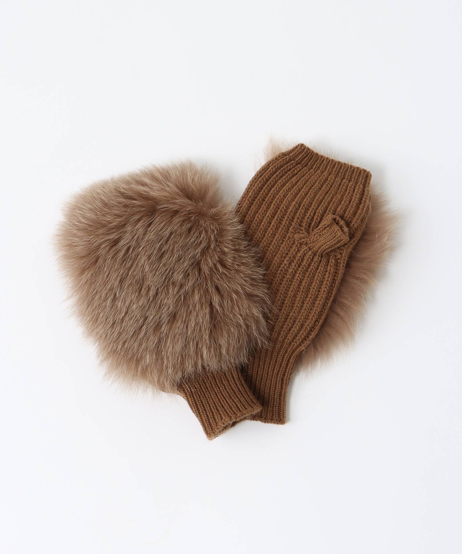 【ALPO/アルポ】FOX fur fingerless glove