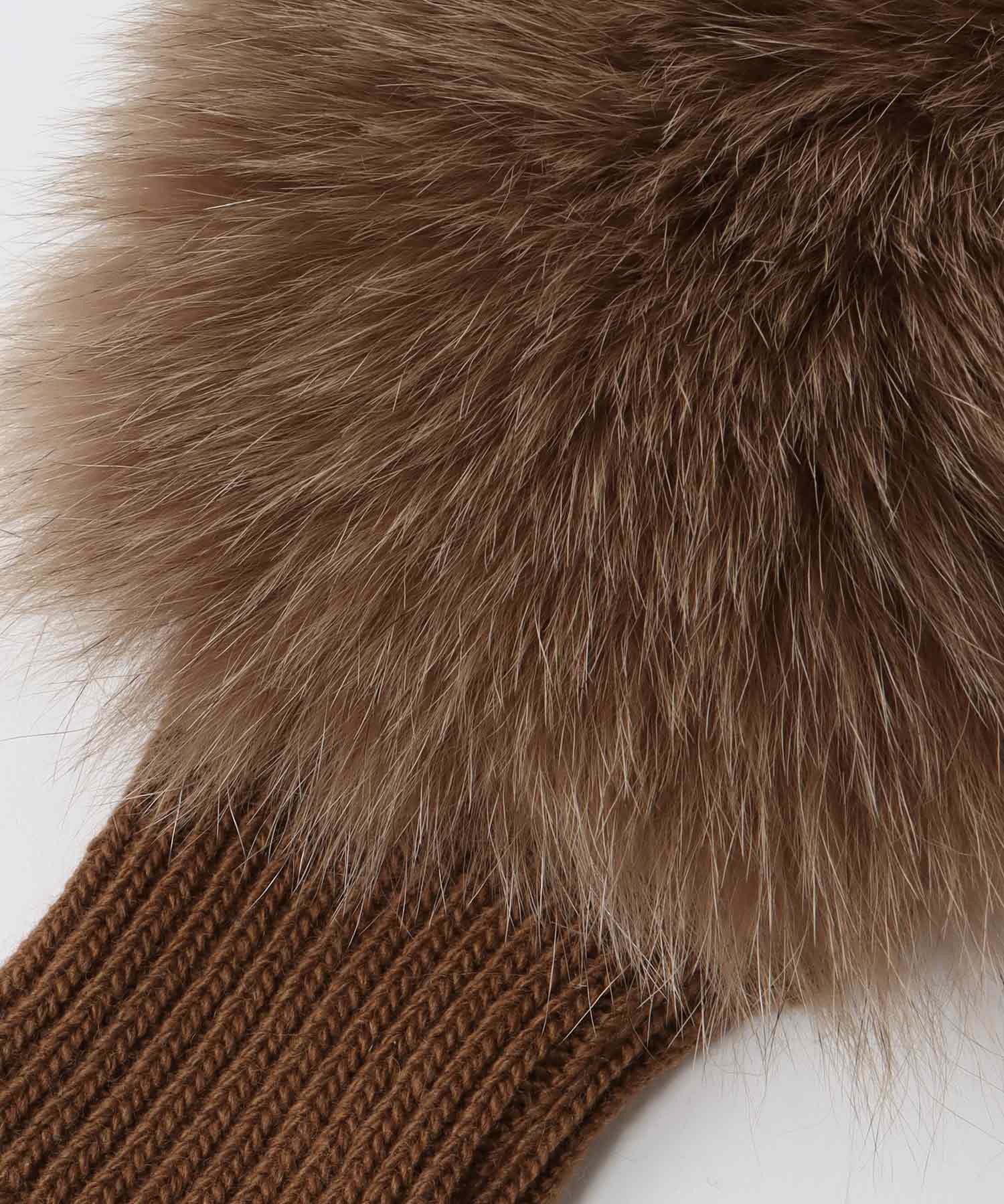 【ALPO/アルポ】FOX fur fingerless glove