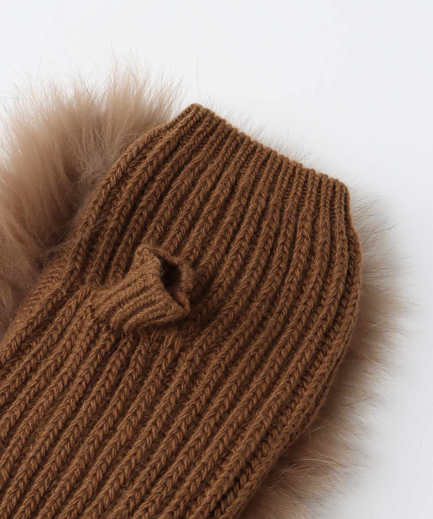 【ALPO/アルポ】FOX fur fingerless glove