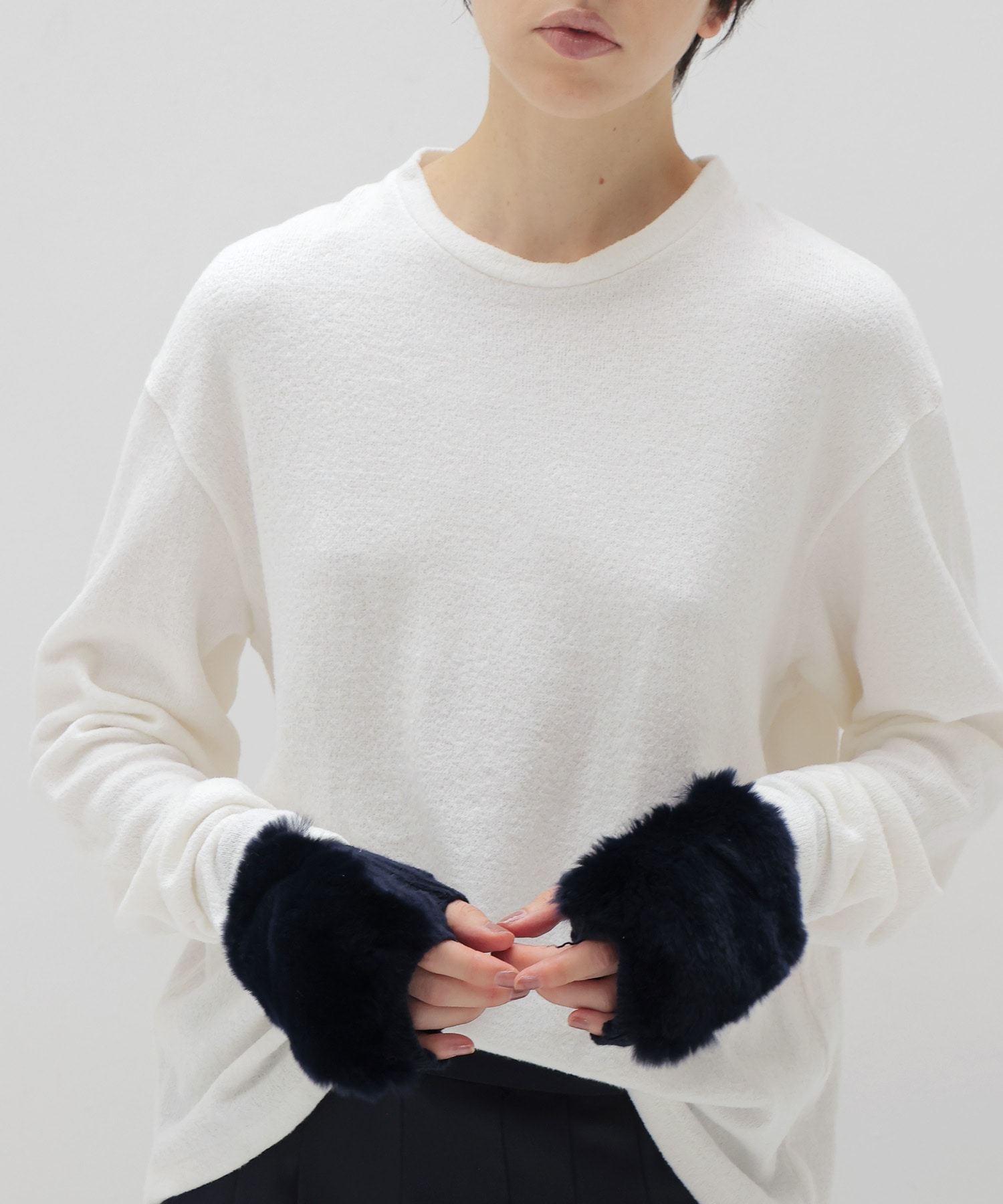 【ALPO/アルポ】REX fur fingerless glove