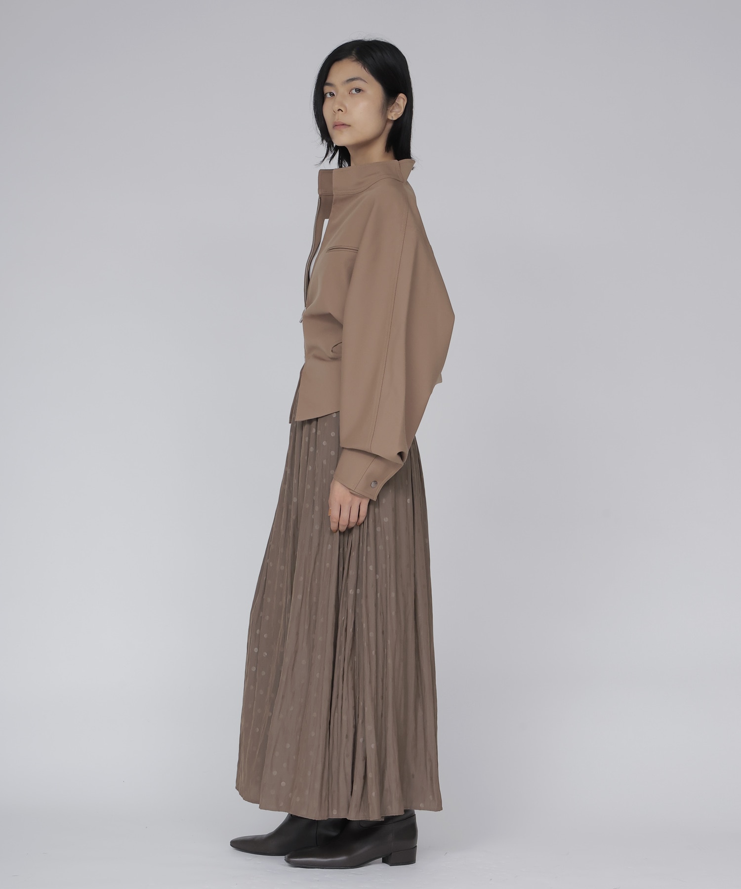 【SYSTEM/システム】TWO-WAY ZIP-UP JACKET