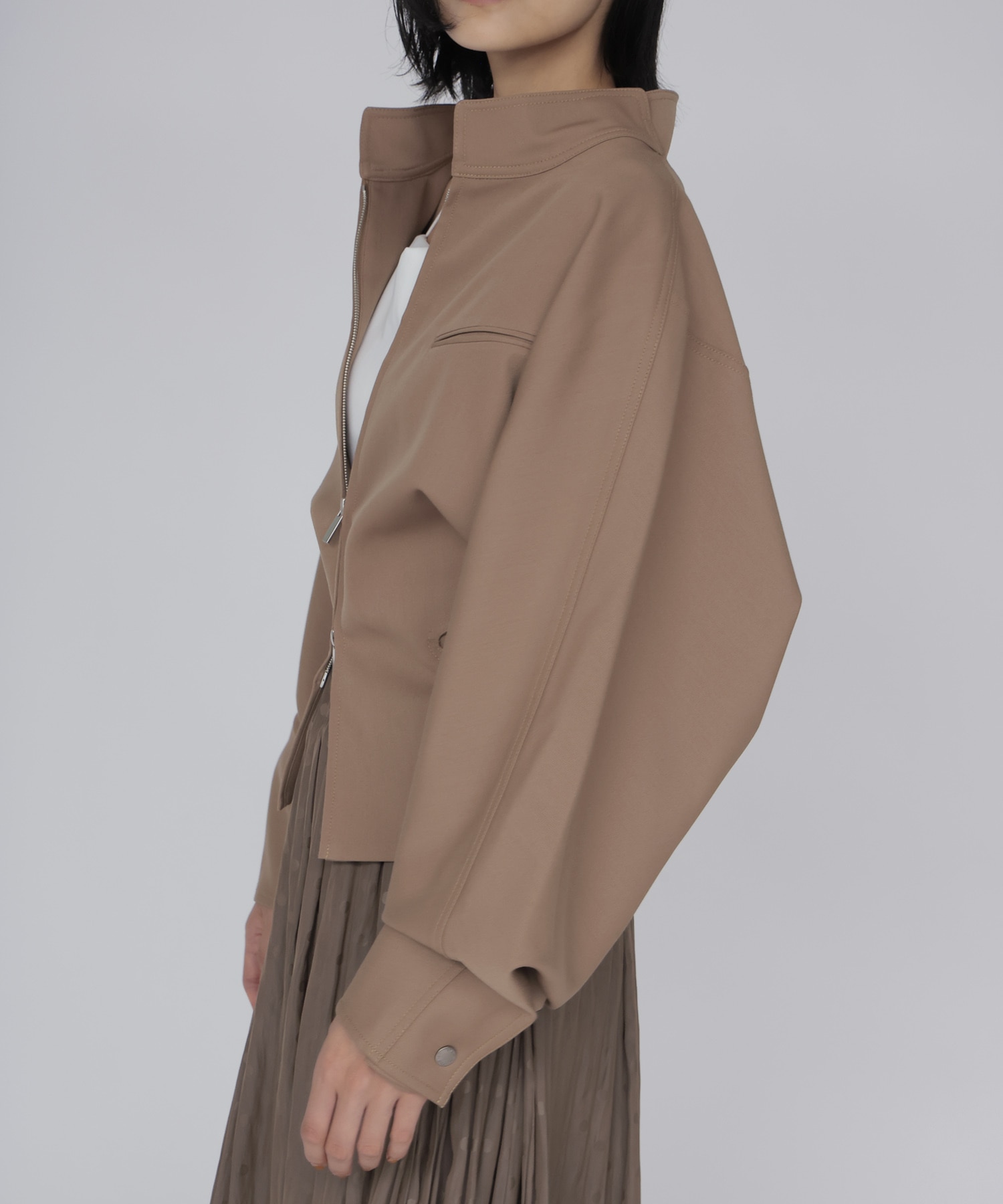【SYSTEM/システム】TWO-WAY ZIP-UP JACKET