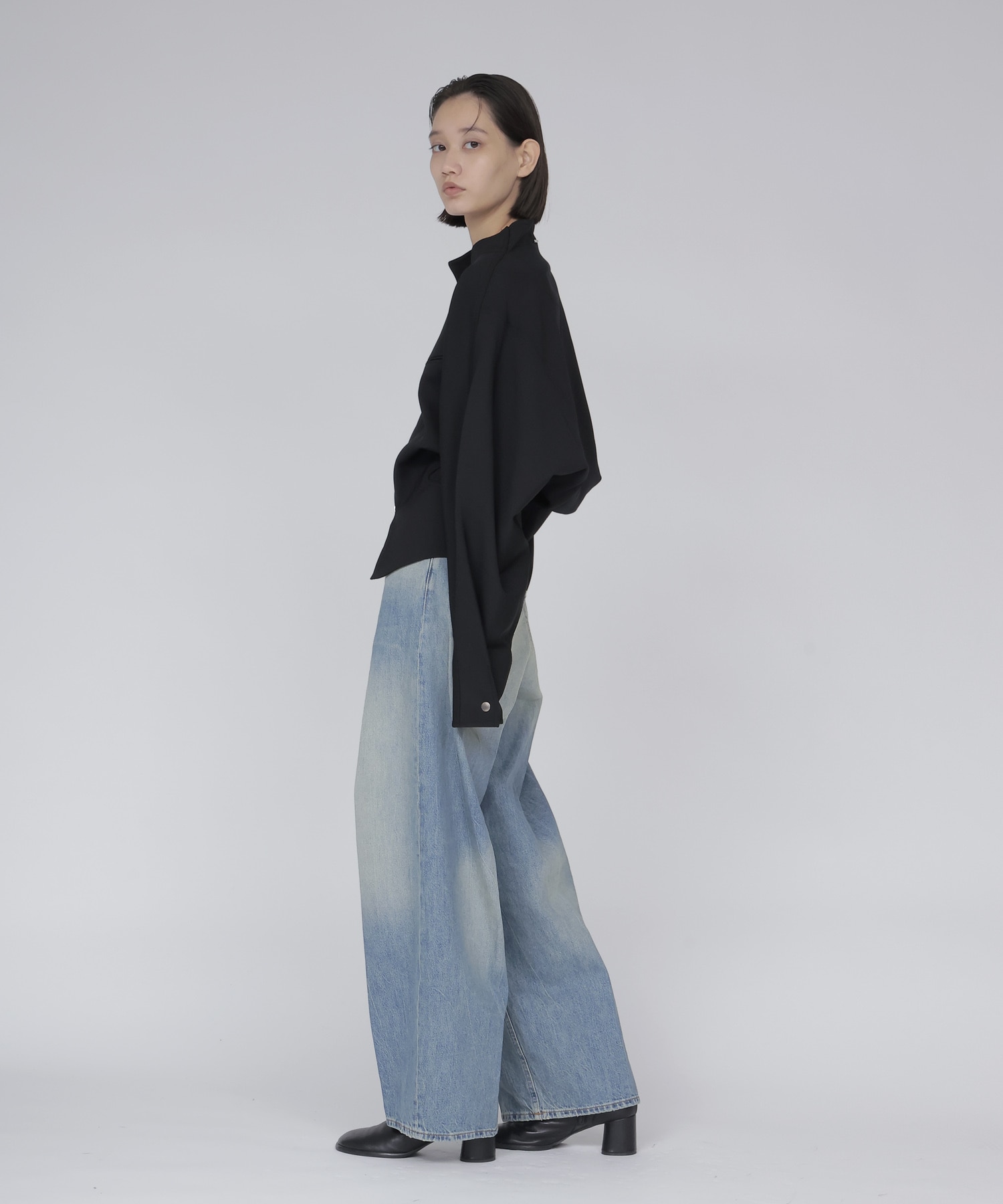 【SYSTEM/システム】TWO-WAY ZIP-UP JACKET